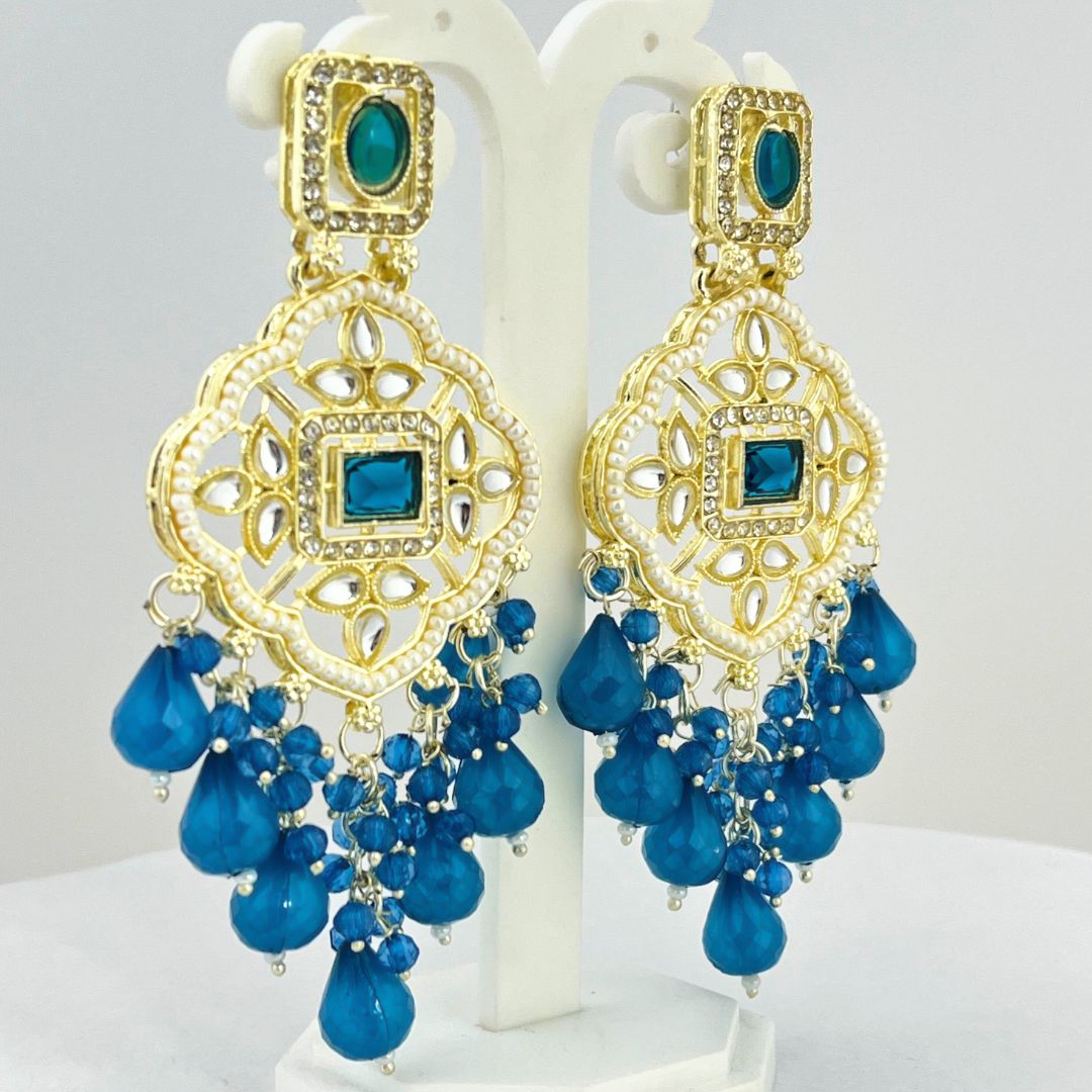 (Pack of 11) Colorful Chandbali Earrings – Traditional Designer Piece