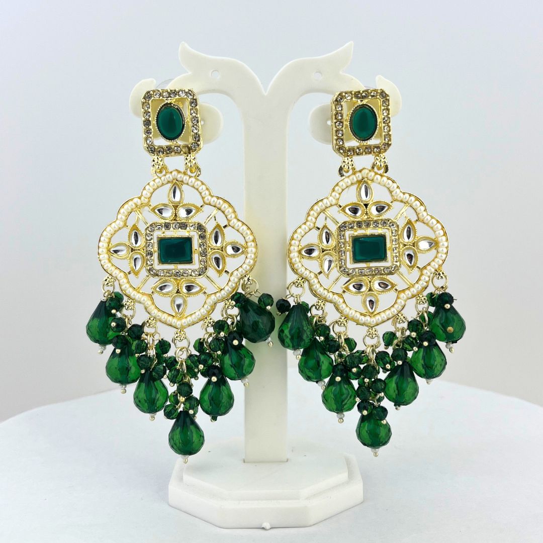 (Pack of 11) Colorful Chandbali Earrings – Traditional Designer Piece