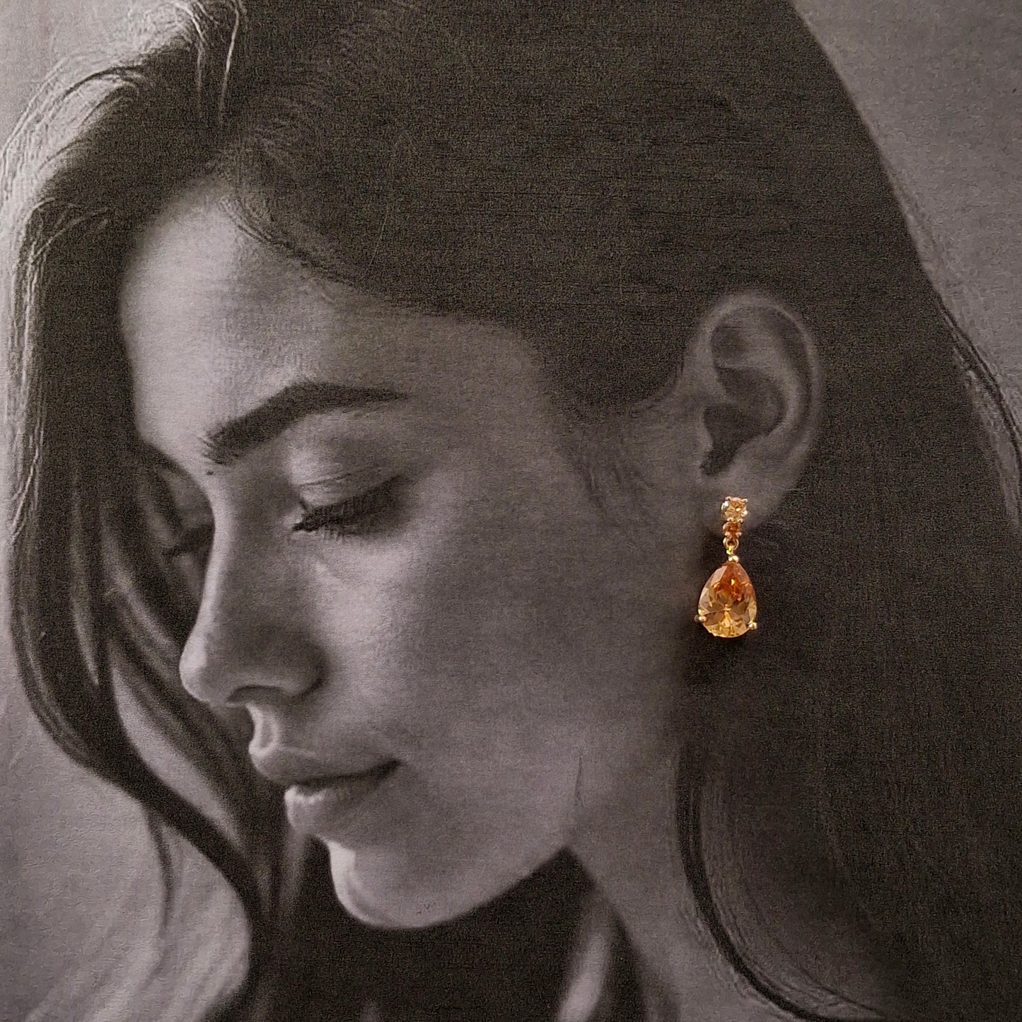 Champion Teardrop Gemstone Earrings