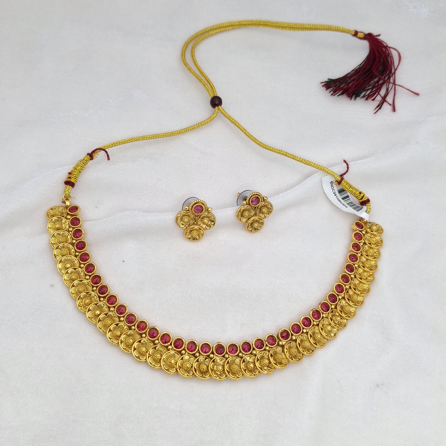 Matte Kasu Short Necklace