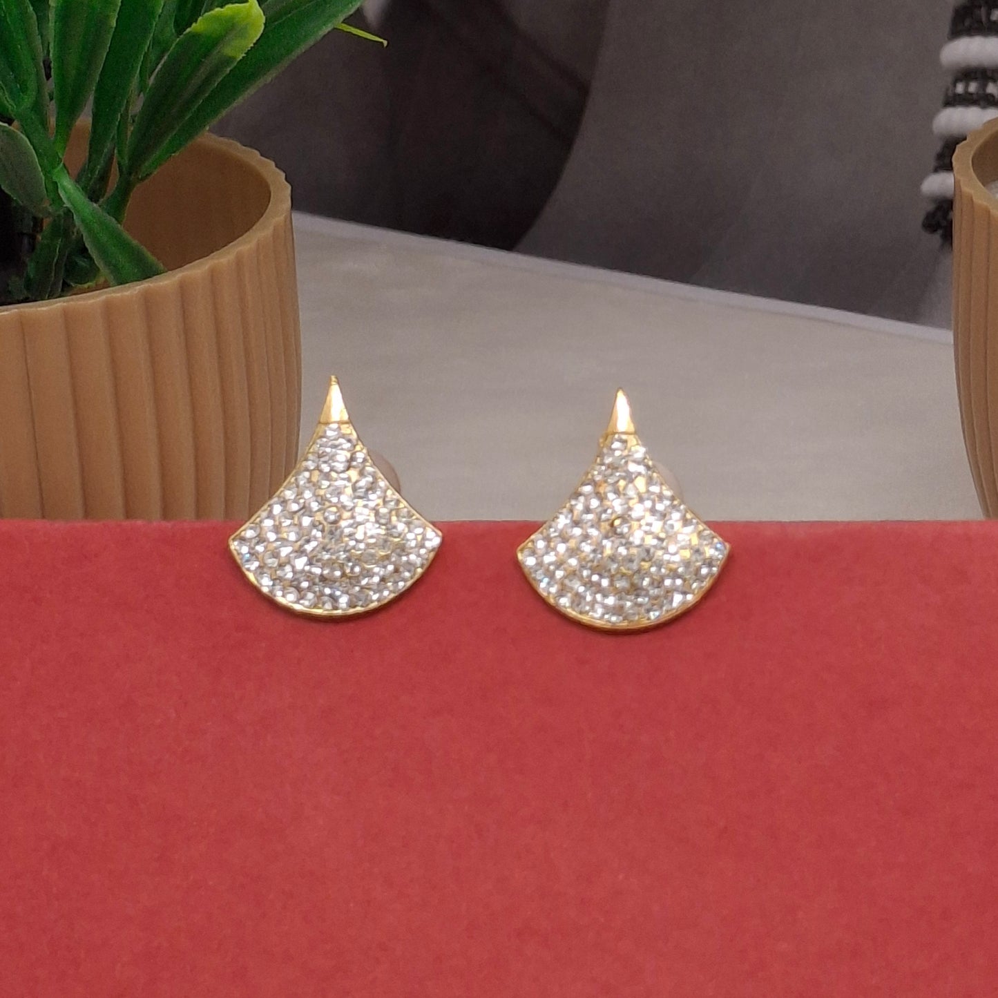 Traditional Shiny Gold Studs