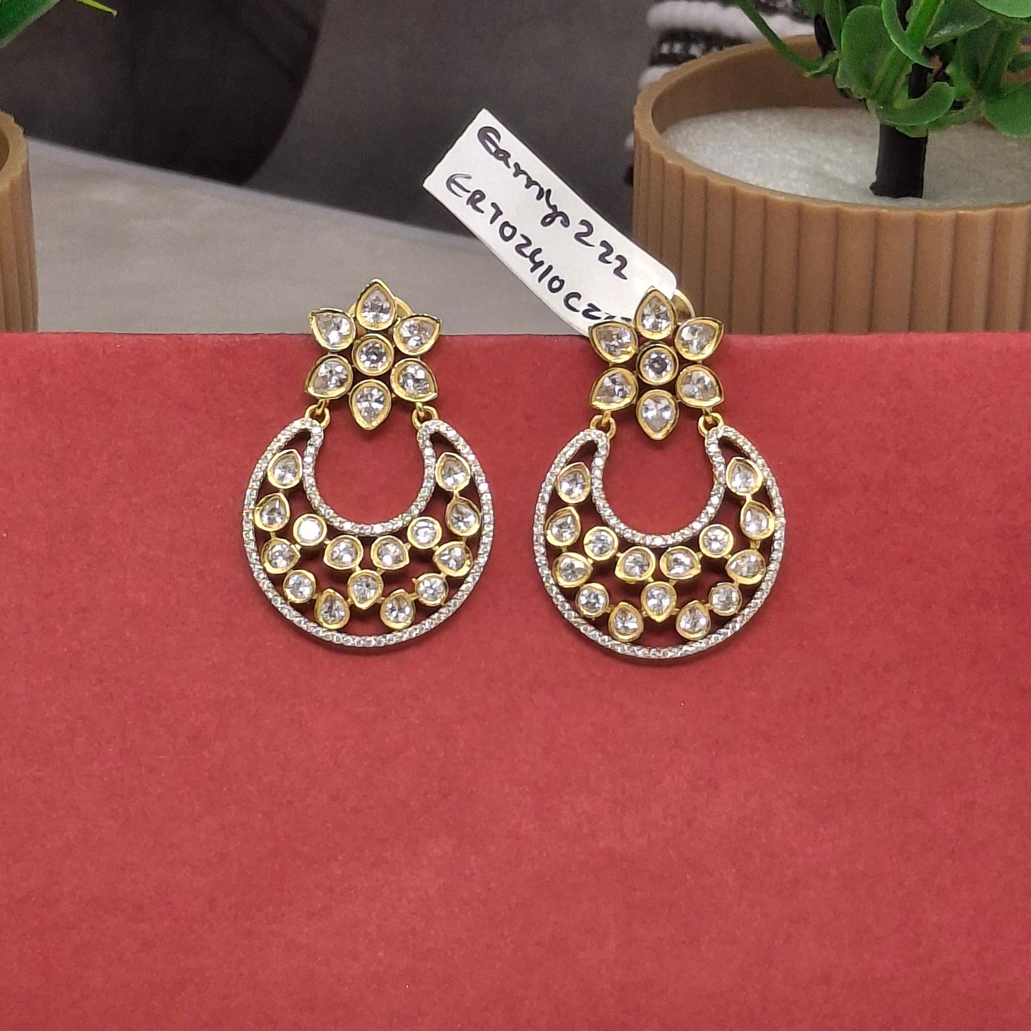 Kundan Gold Finish Hangings