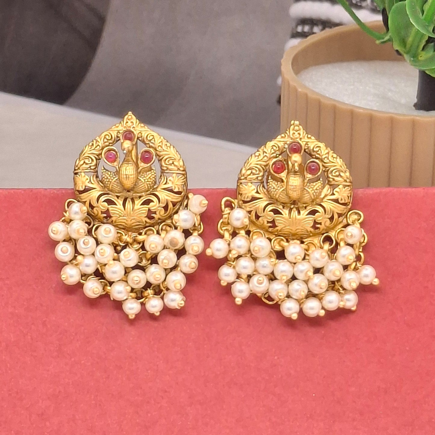 Temple/ Matte Finish Festive Studs