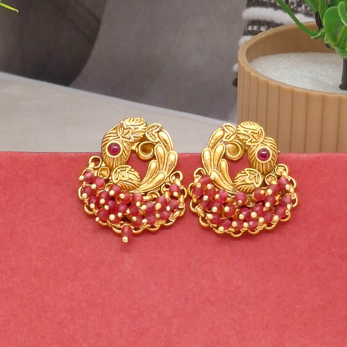 Temple/ Matte Finish Festive Studs