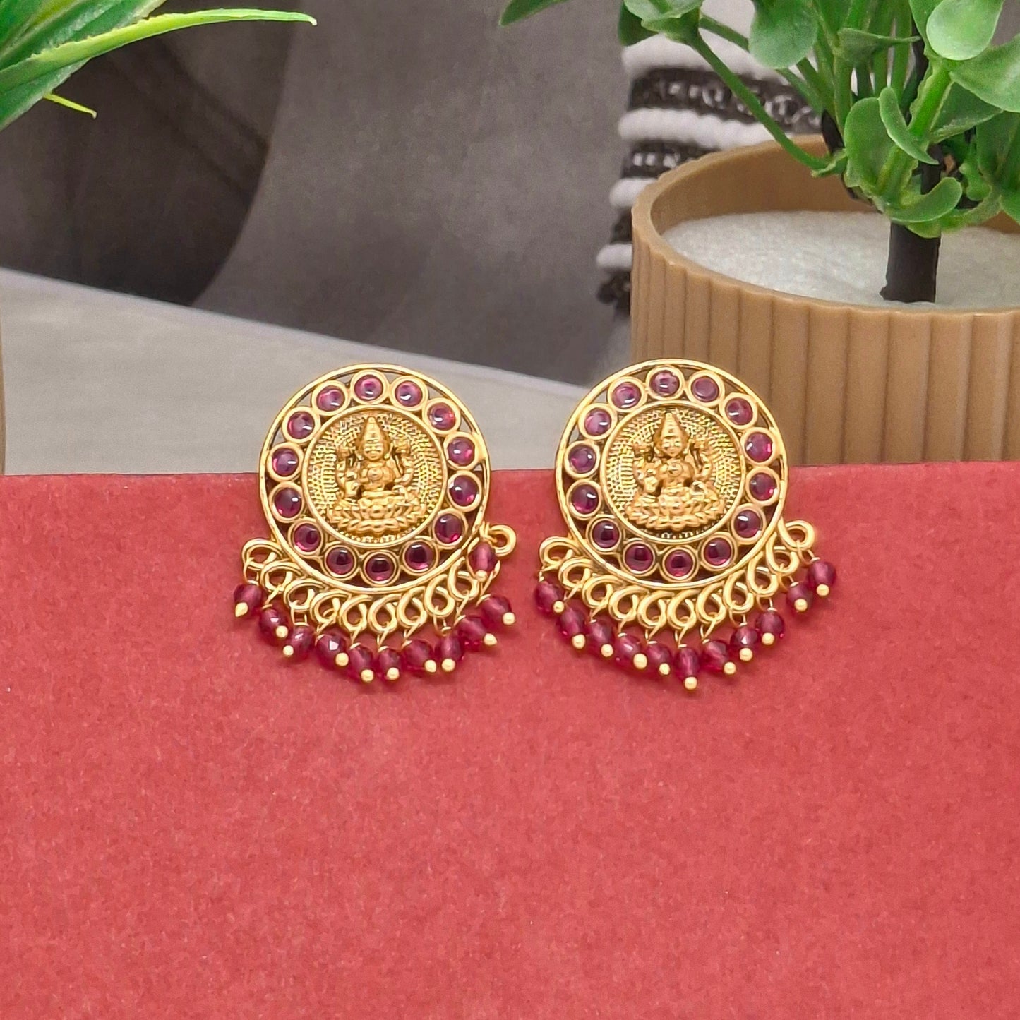 Temple/ Matte Finish Festive Studs