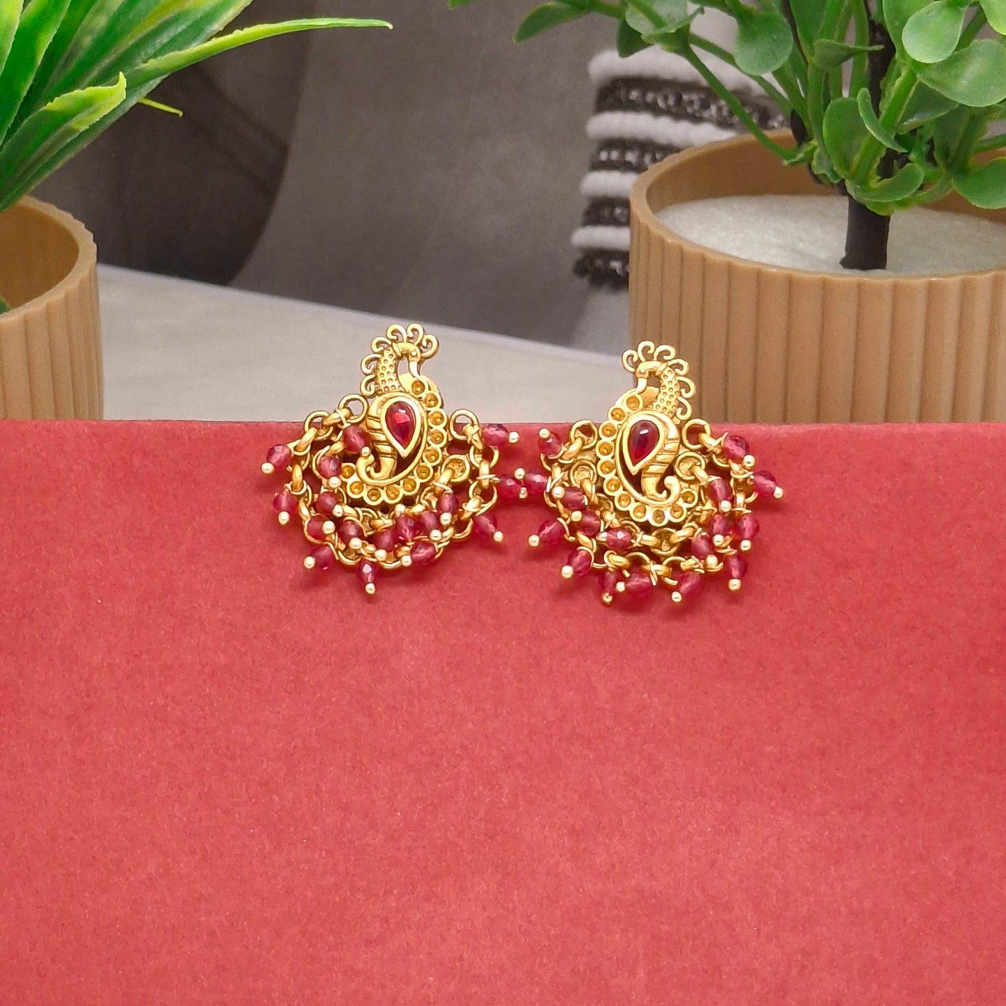 Temple/ Matte Finish Festive Studs