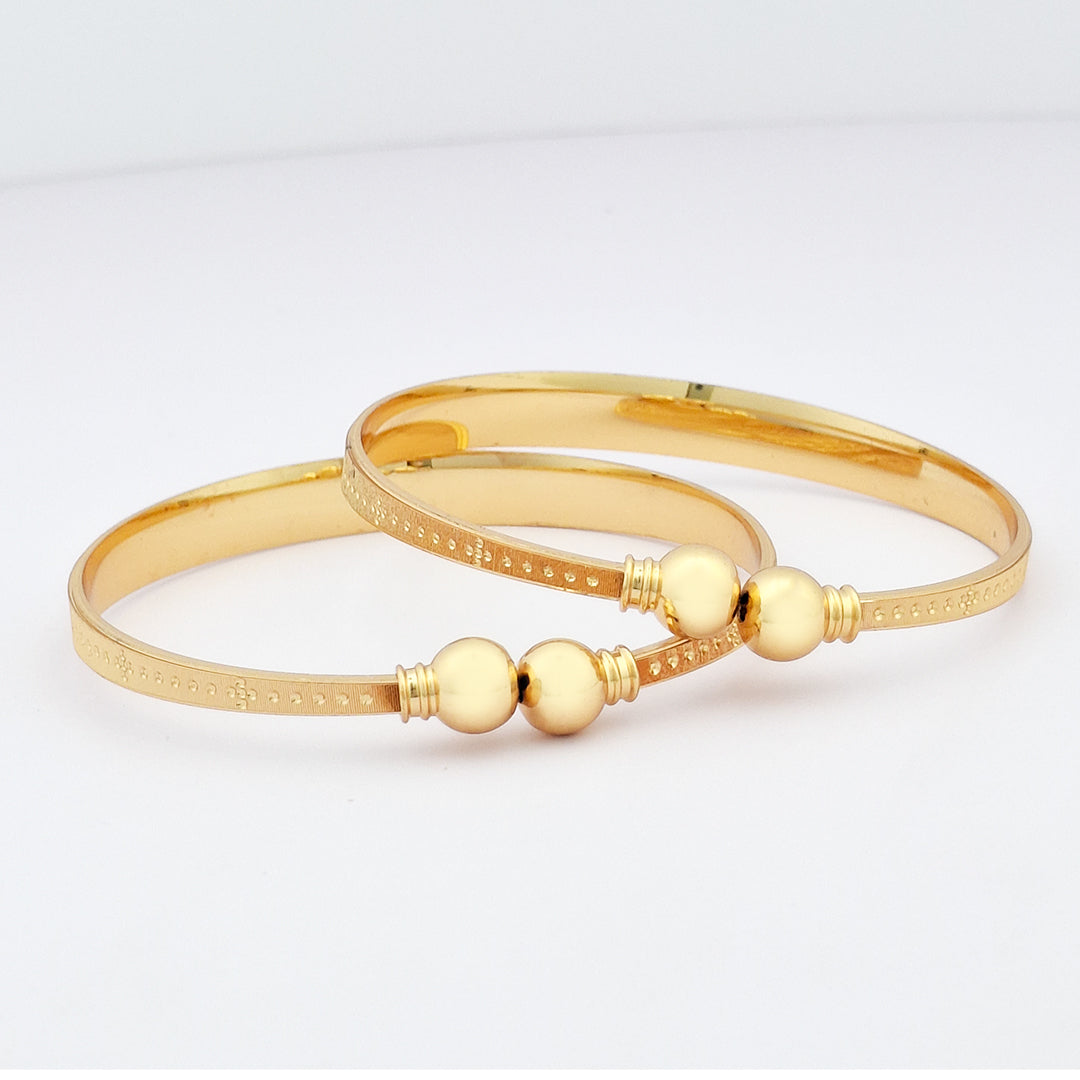 Engraved Design 3 | 8k Gold Plated Adjustable Bracelet Bangles