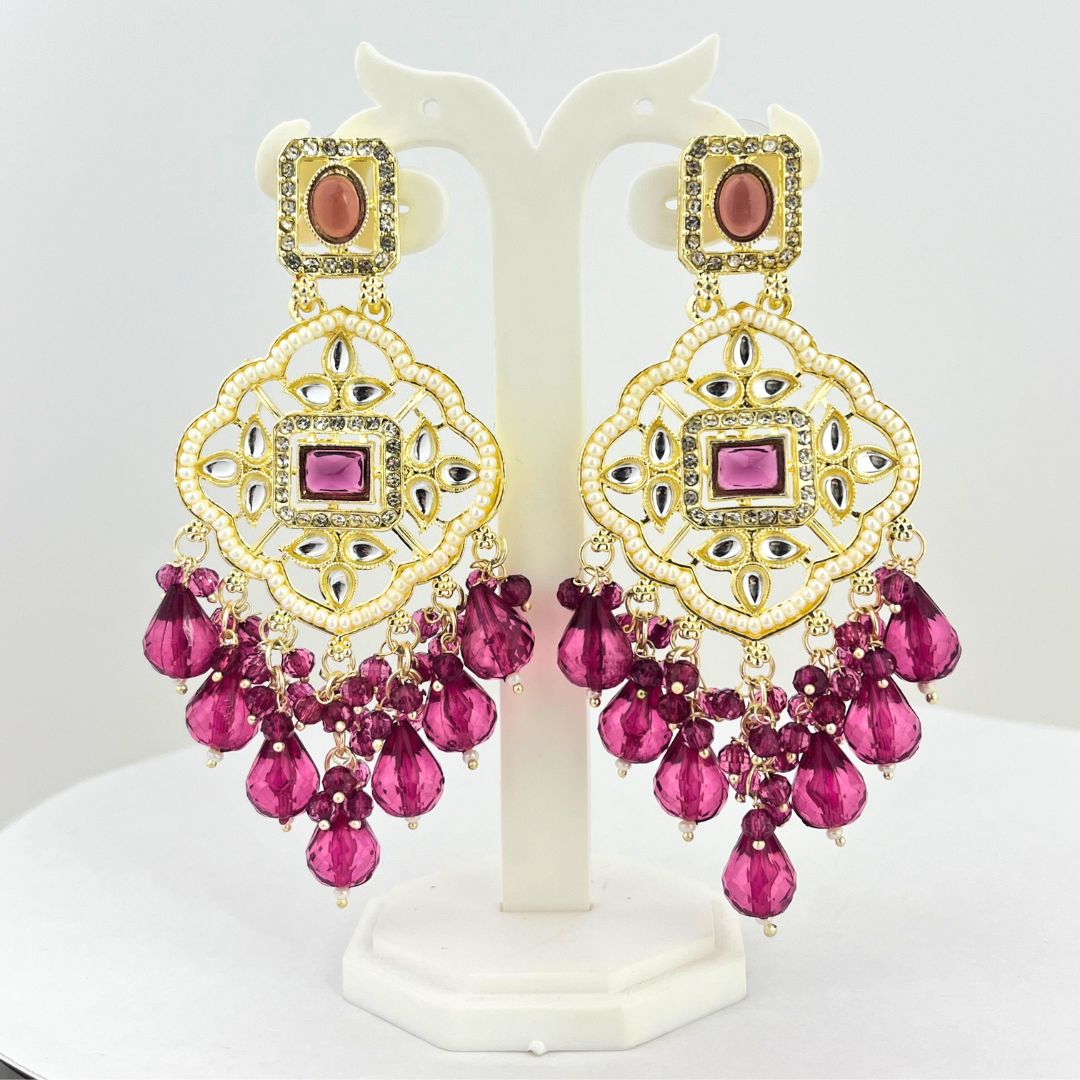 (Pack of 11) Colorful Chandbali Earrings – Traditional Designer Piece
