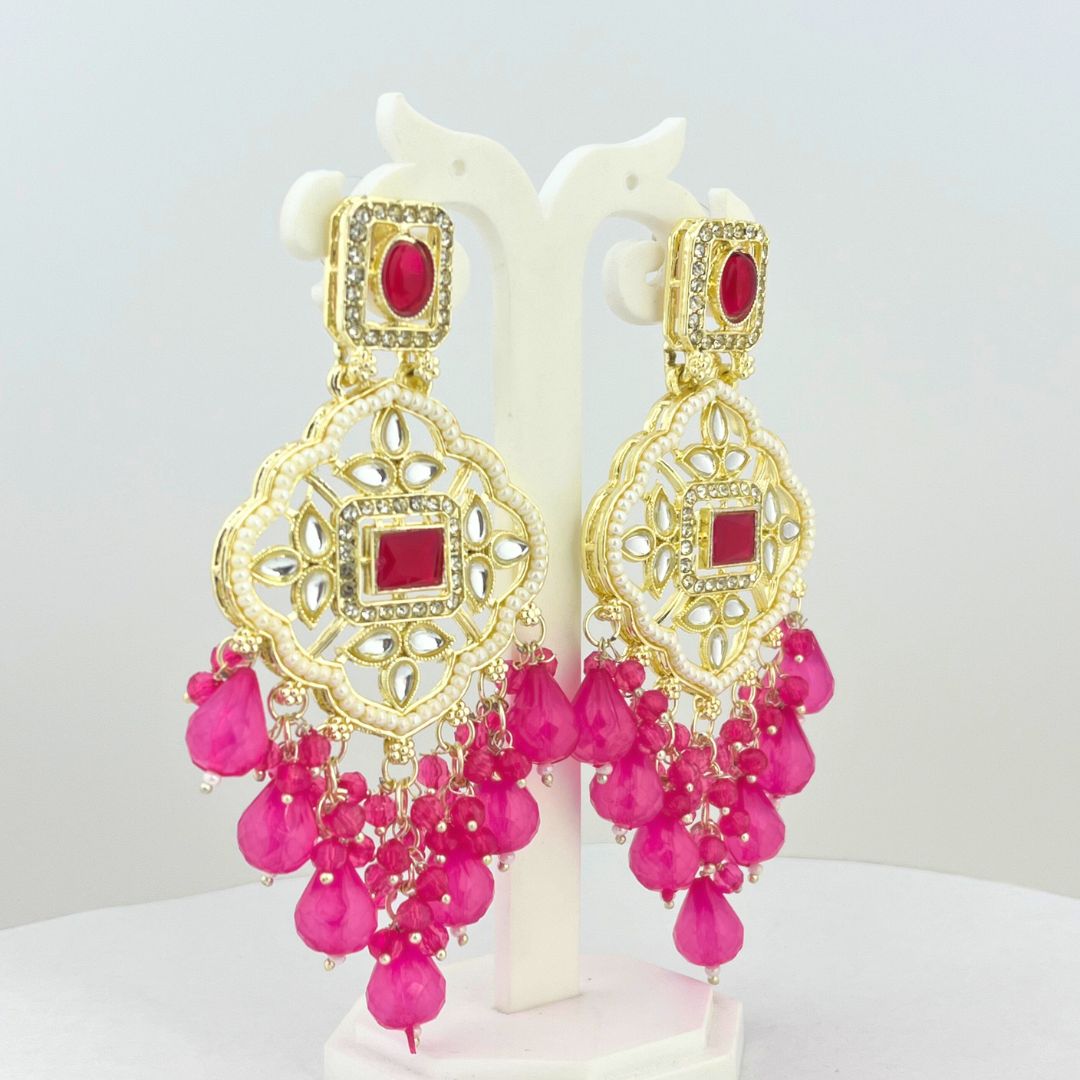 (Pack of 11) Colorful Chandbali Earrings – Traditional Designer Piece