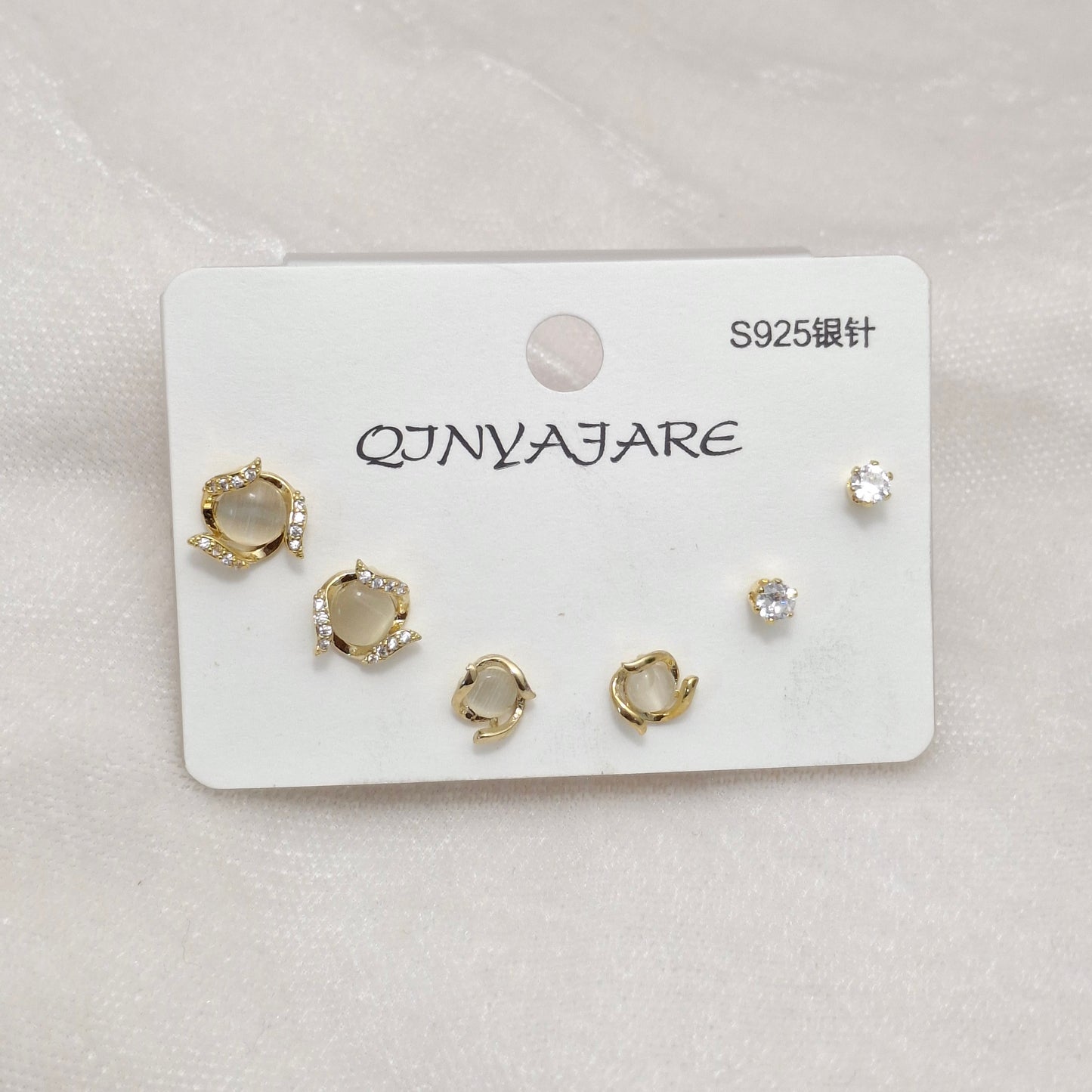 Fancy Stone Studs Set