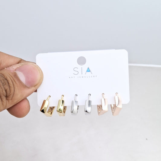 Modern Square Hoops Set