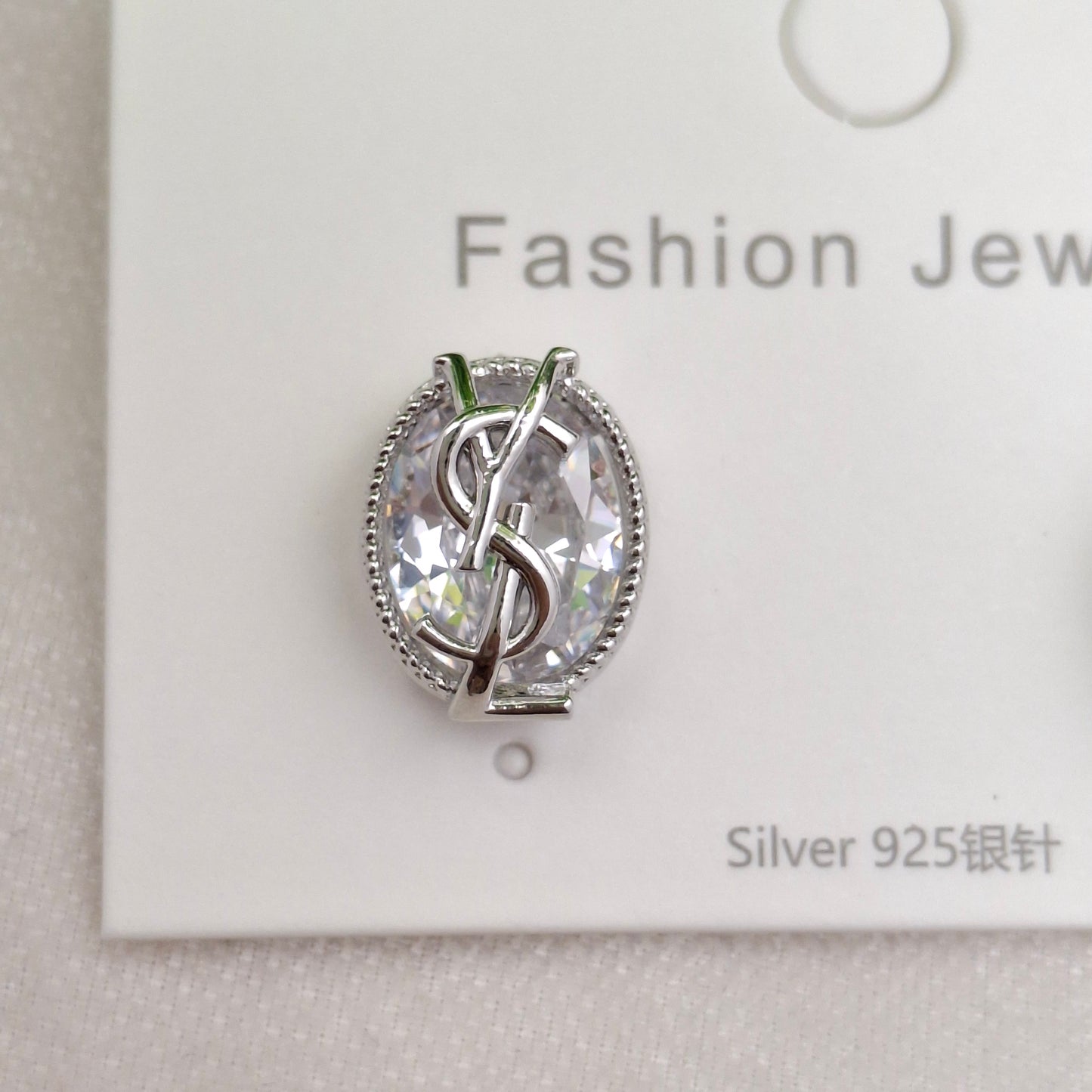 YSL Studs (Premium Silver Finish)