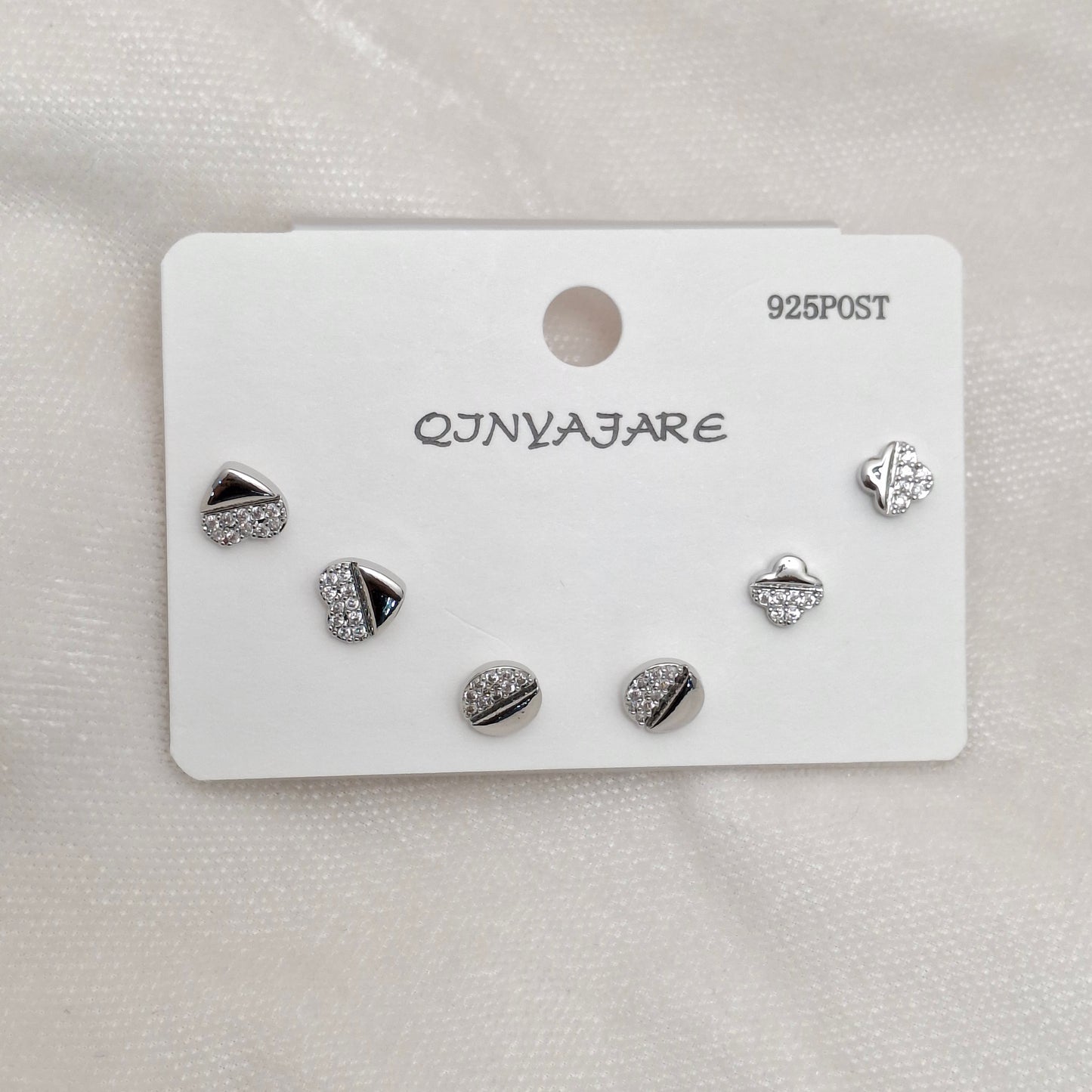 Fancy Silver Studs Set