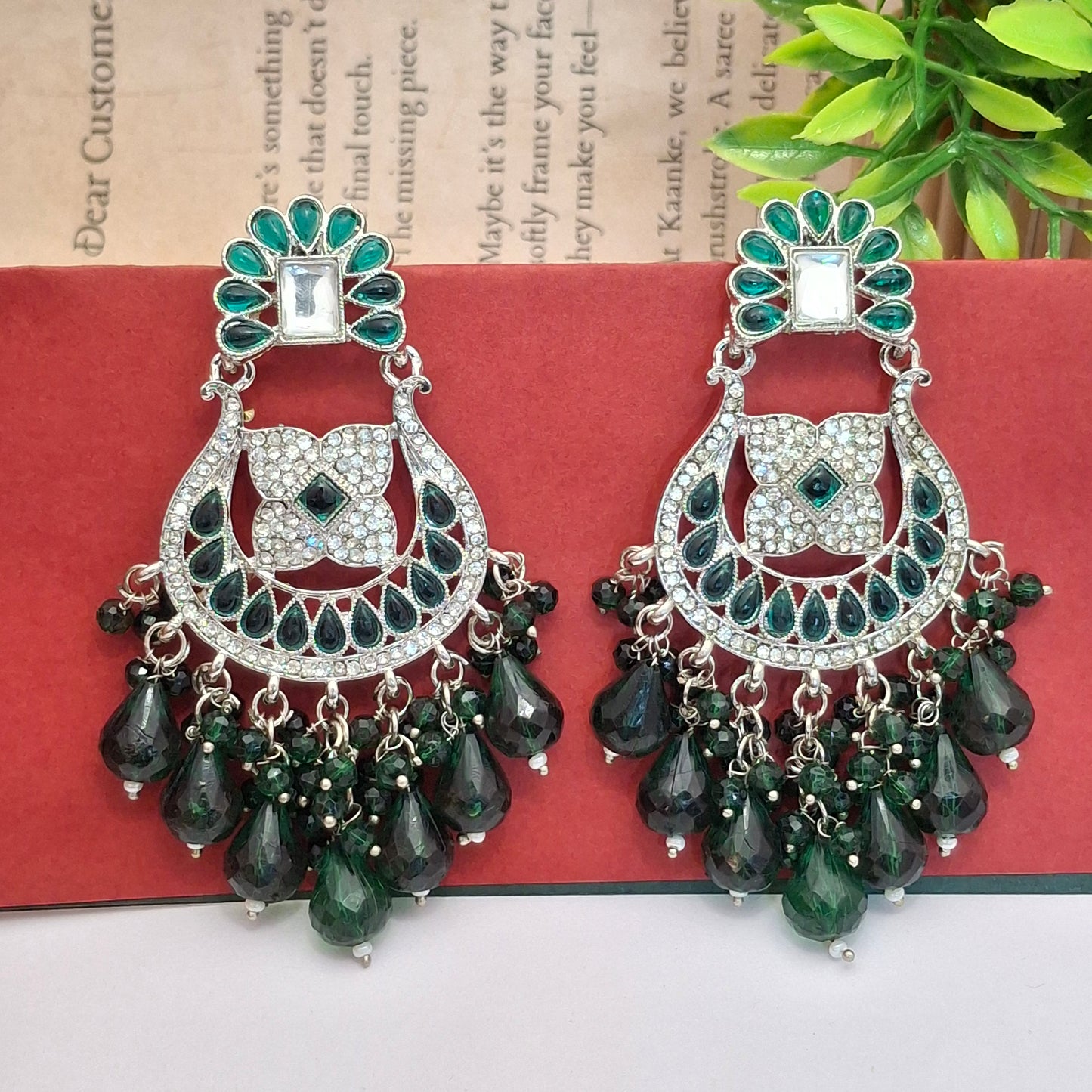 (Pack of 11) Kundan Chandbali Earrings