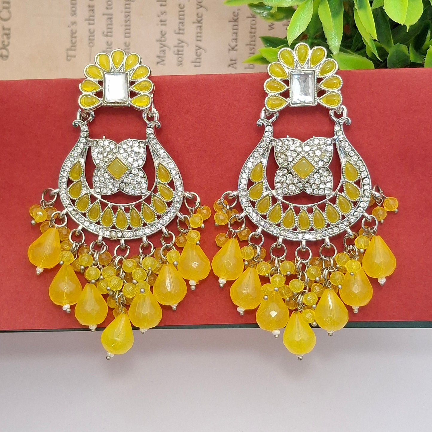 (Pack of 11) Kundan Chandbali Earrings
