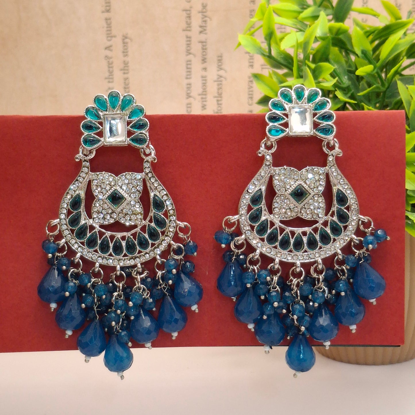 (Pack of 11) Kundan Chandbali Earrings