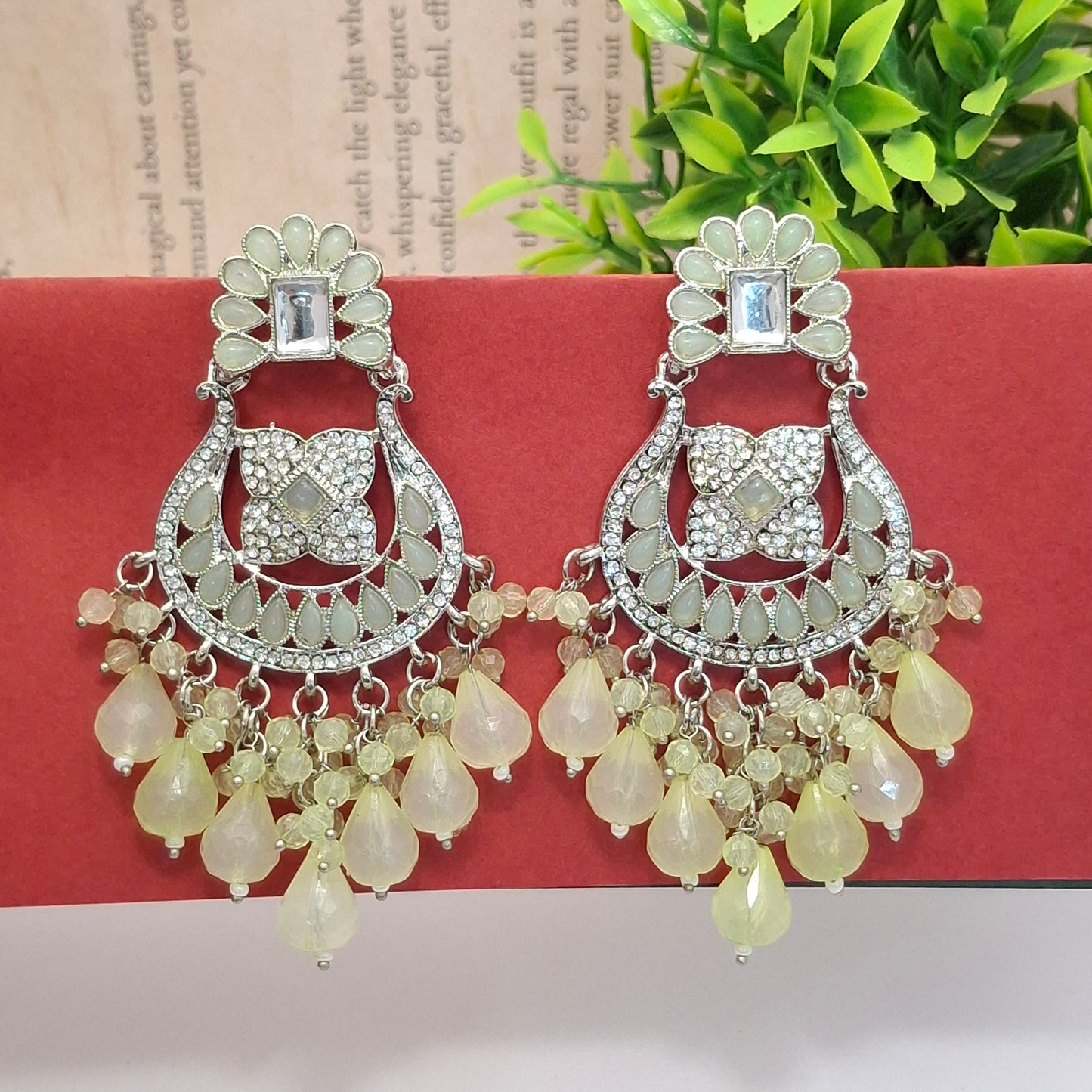 (Pack of 11) Kundan Chandbali Earrings