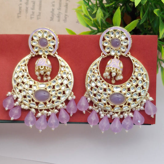 (Pack of 11) Kundan Chandbali Earrings
