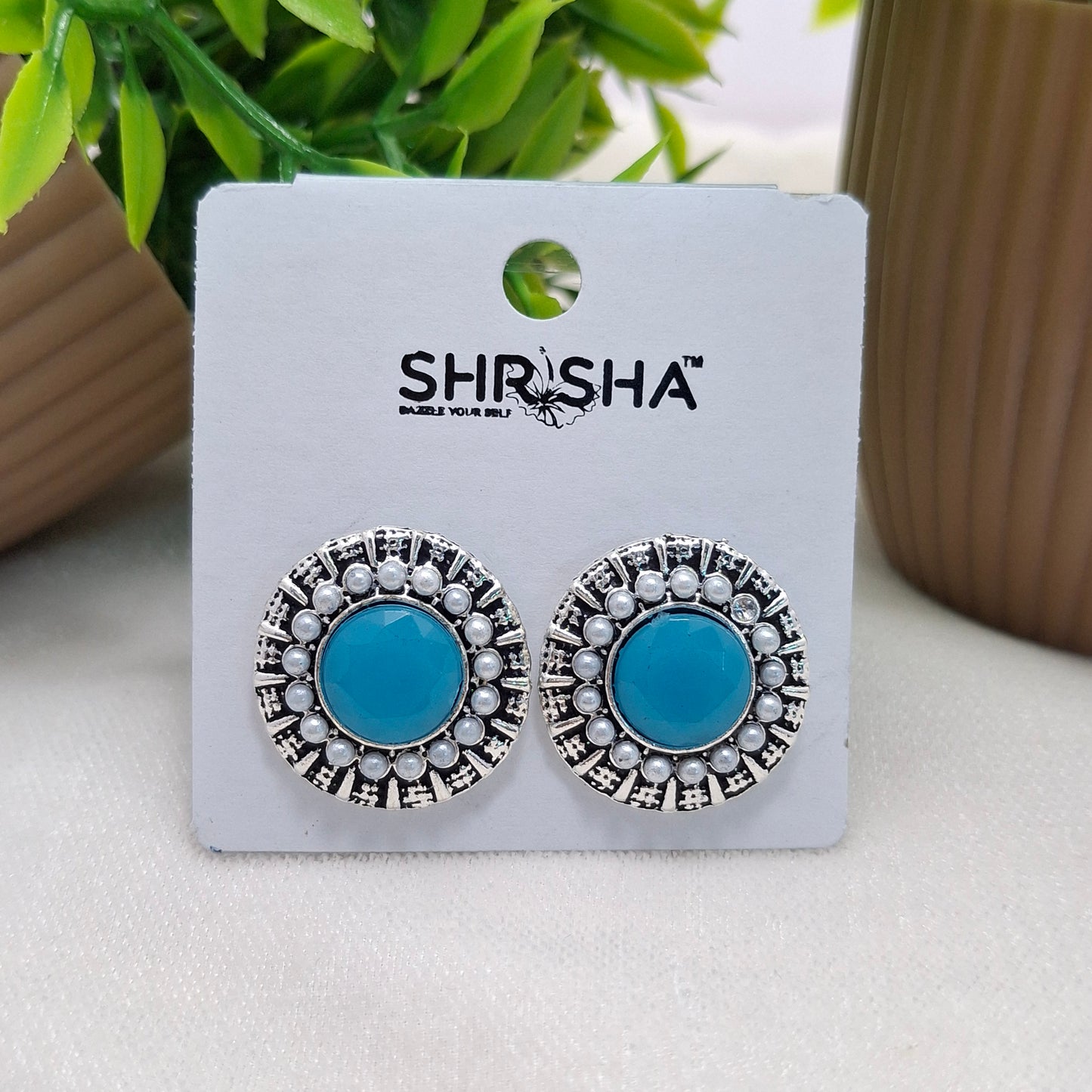 (Pack of 6) Round Silver Studs
