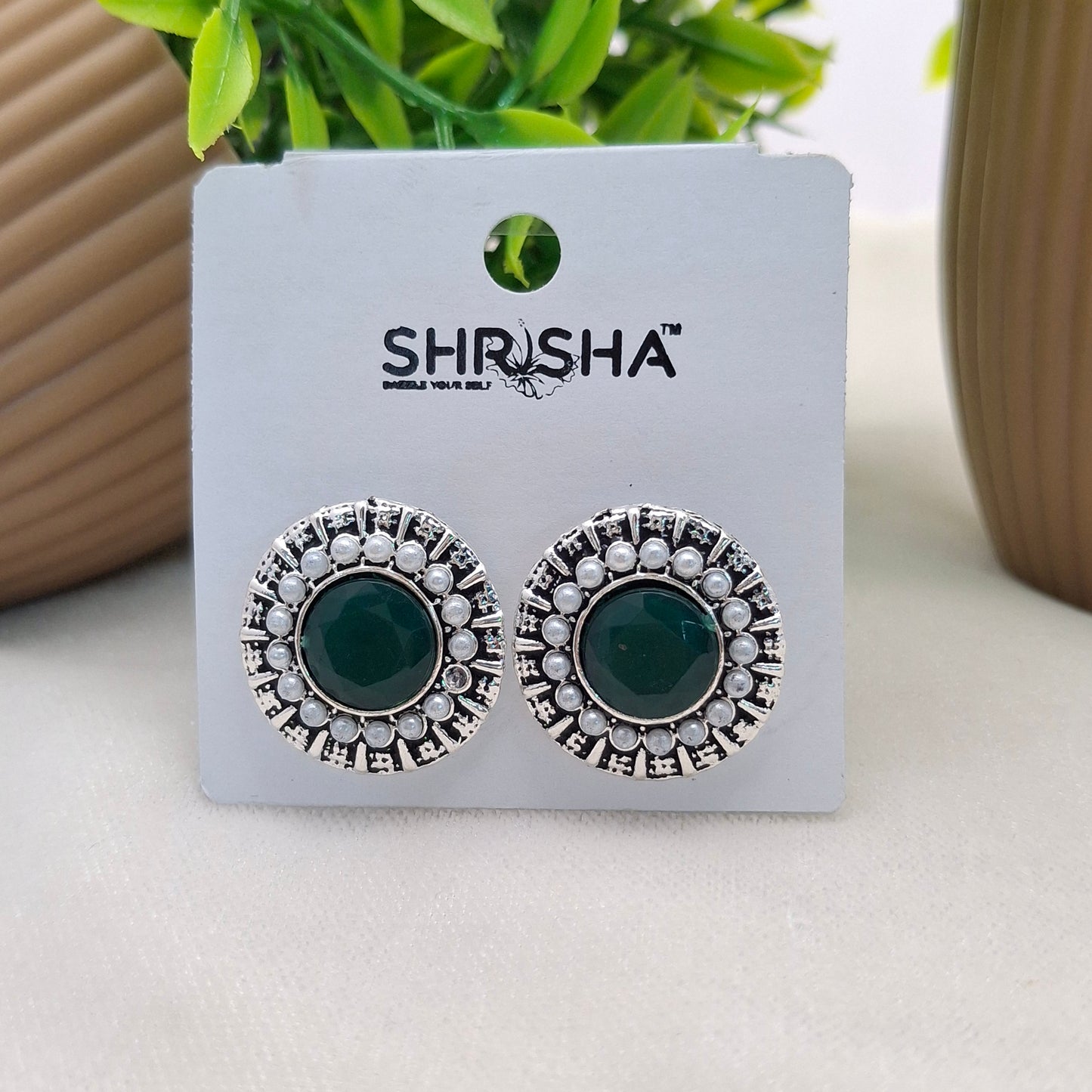 (Pack of 6) Round Silver Studs