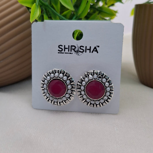 (Pack of 6) Round Silver Studs