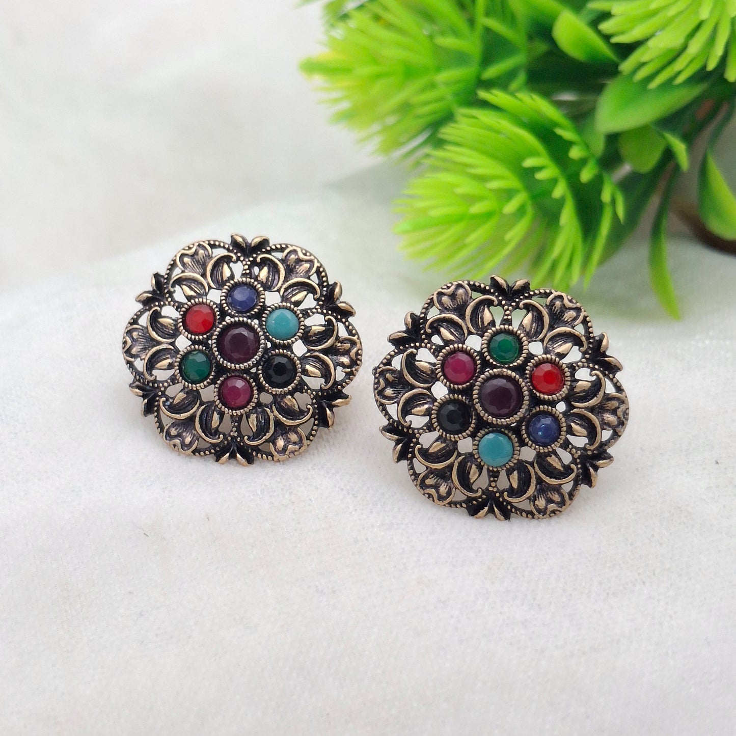 (Pack of 6) Big Round Copper Studs