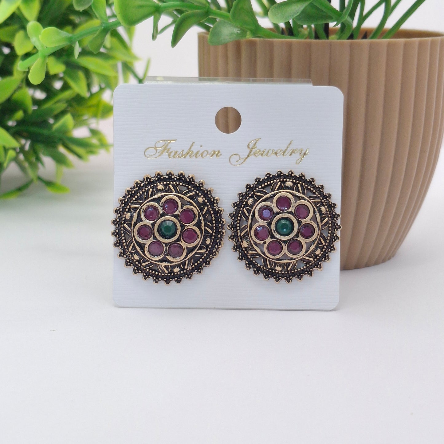 (Pack of 6) Round Copper Studs