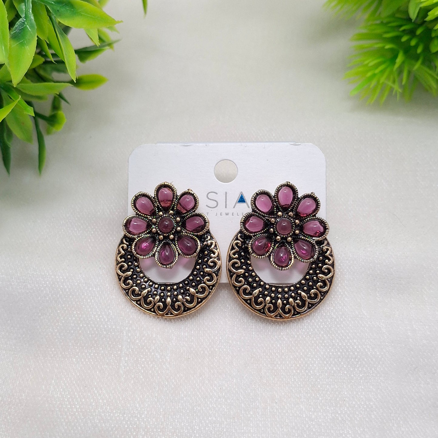 (Pack of 6) Oxidized Studs