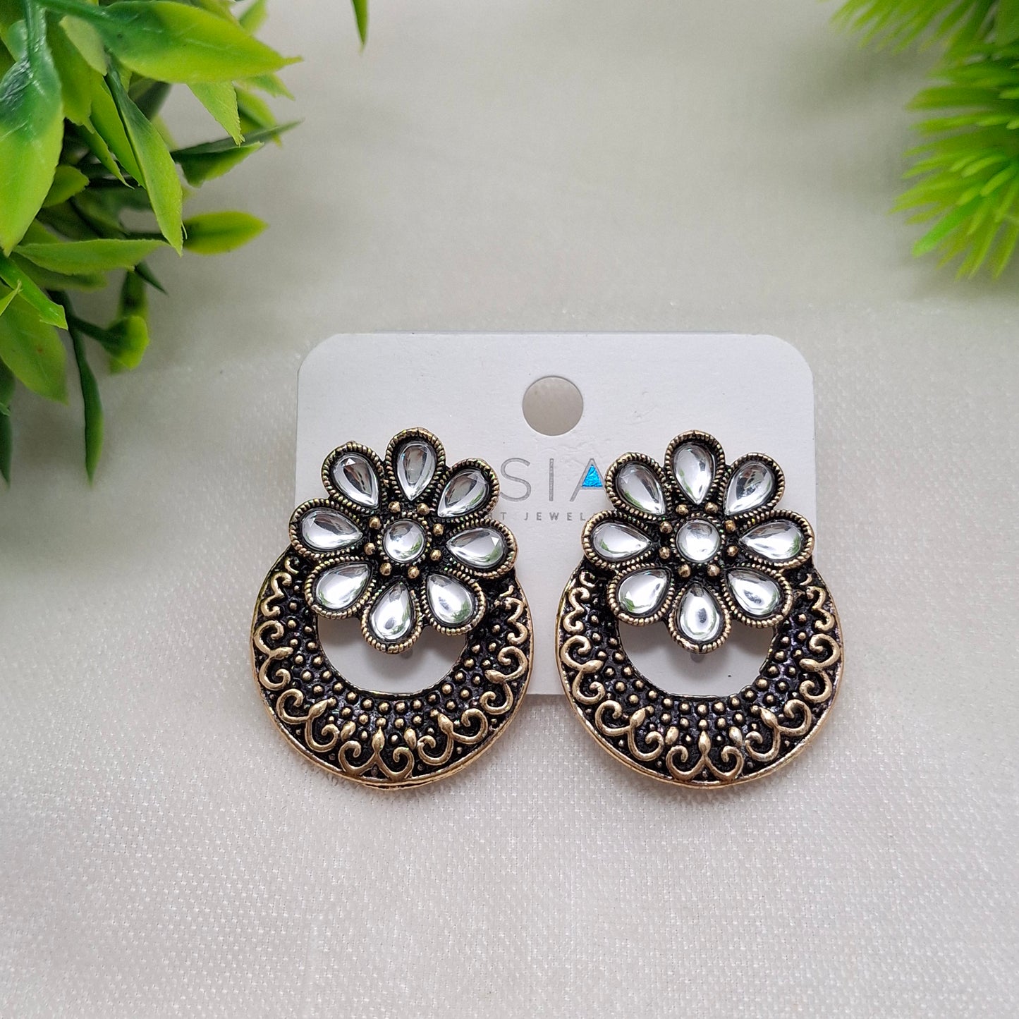 (Pack of 6) Oxidized Studs