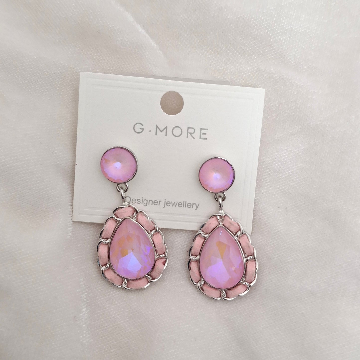 (Pack of 3) Crystal Drop Earrings