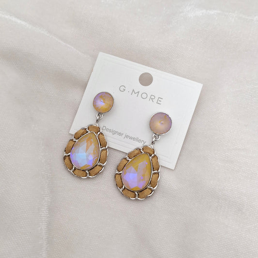 (Pack of 3) Crystal Drop Earrings