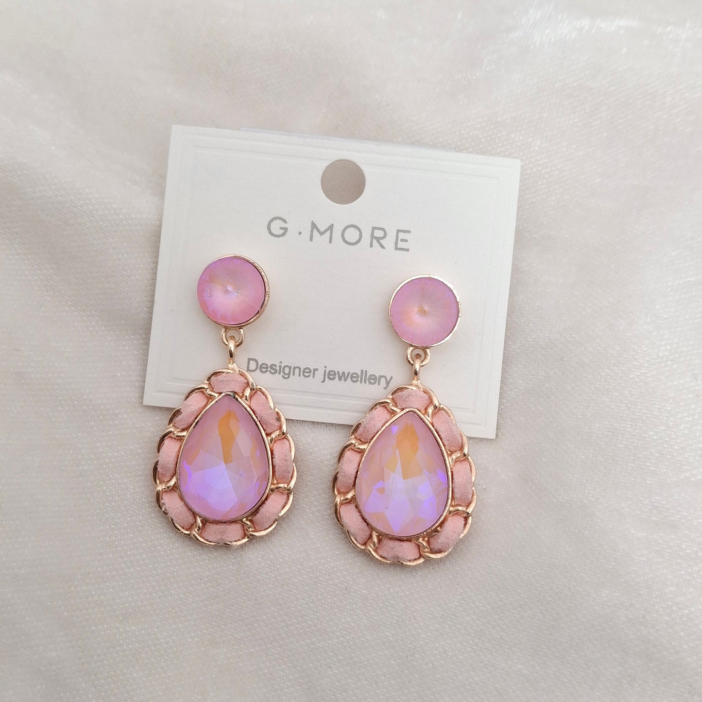 (Pack of 4) Crystal Drop Earrings