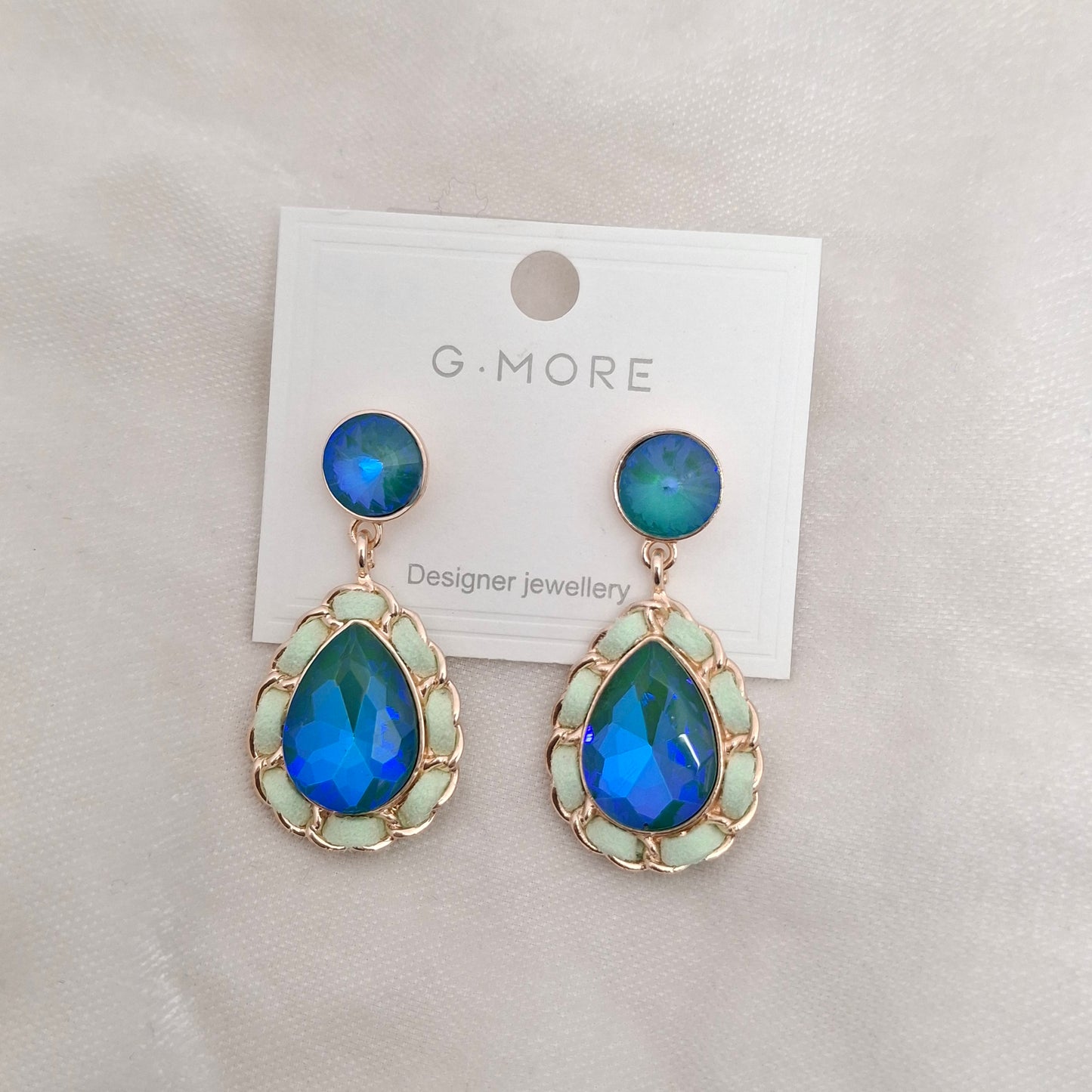 (Pack of 4) Crystal Drop Earrings