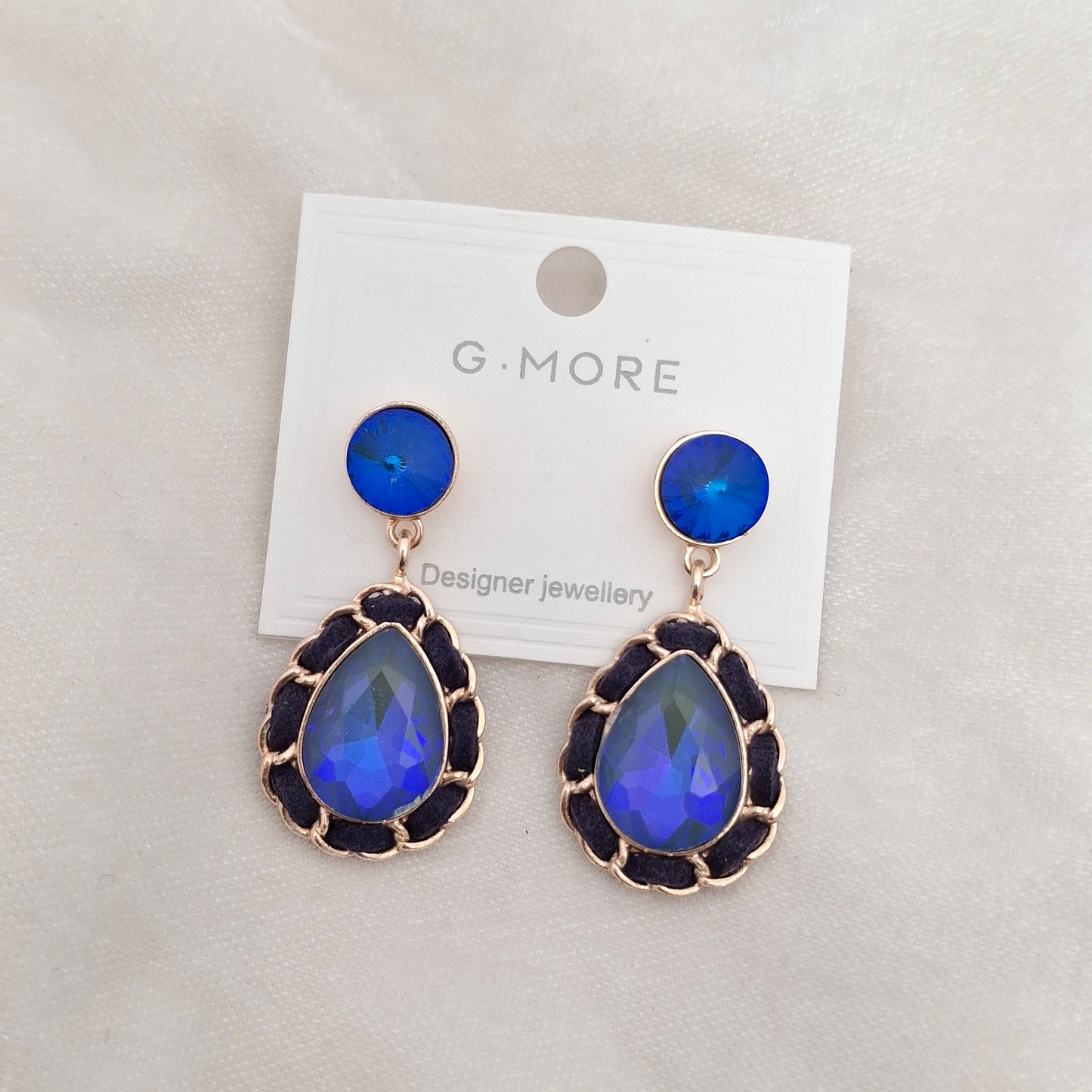 (Pack of 4) Crystal Drop Earrings