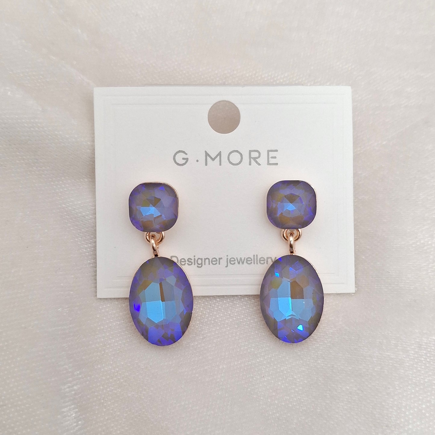 (Pack of 5) Crystal Drop Earrings