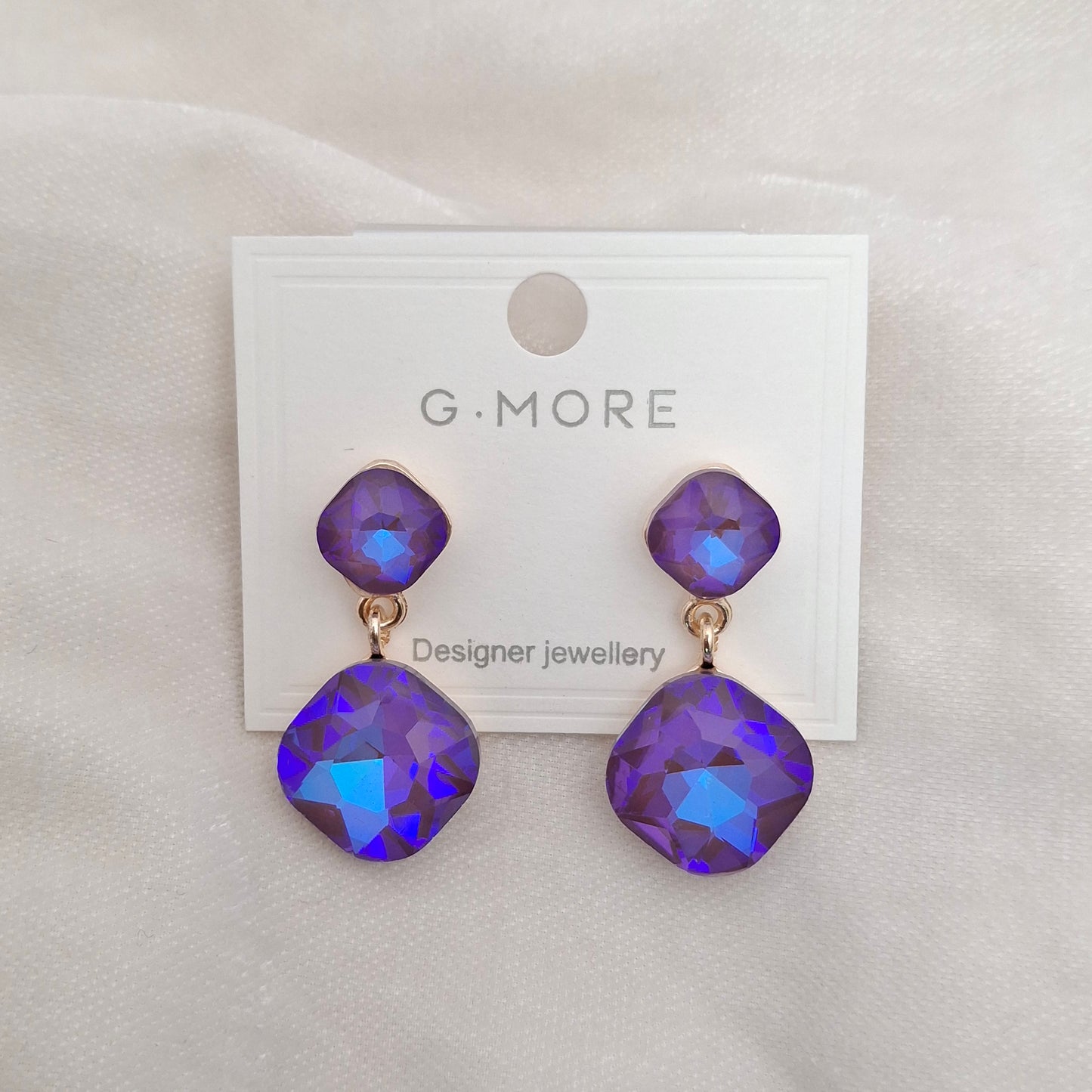 (Pack of 5) Crystal Drop Earrings