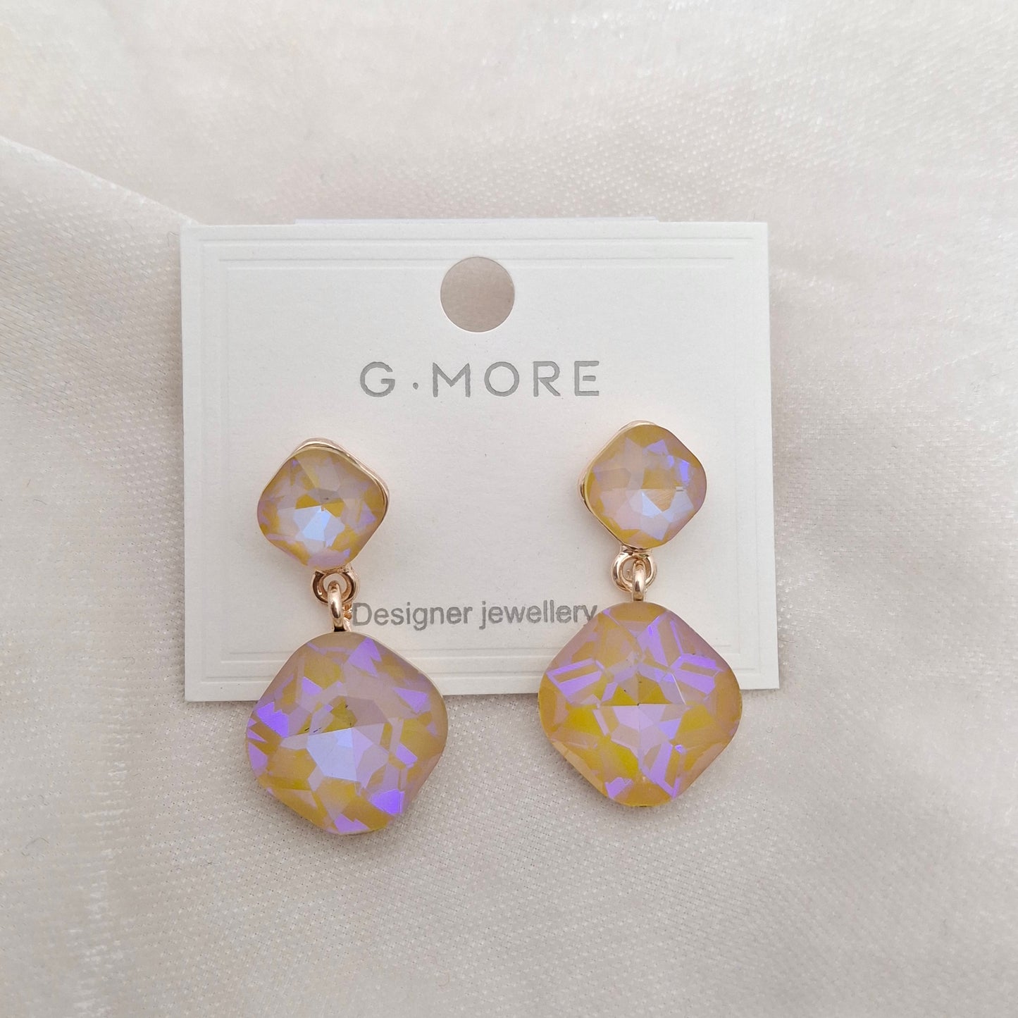 (Pack of 5) Crystal Drop Earrings