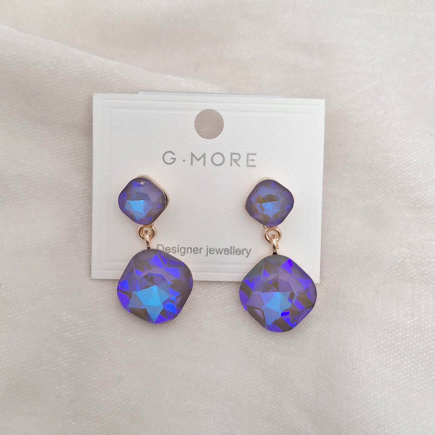 (Pack of 5) Crystal Drop Earrings