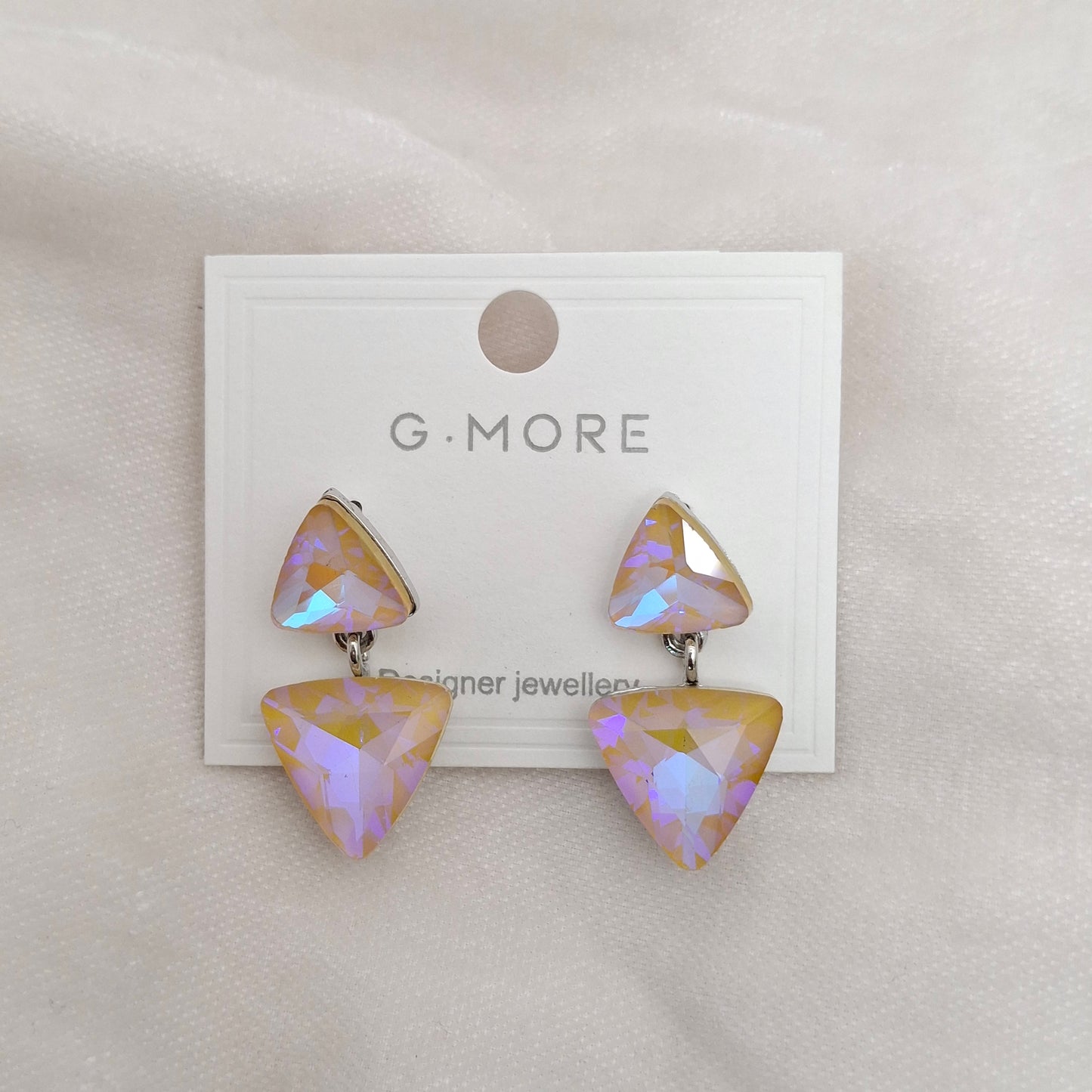 (Pack of 4) Crystal Drop Earrings