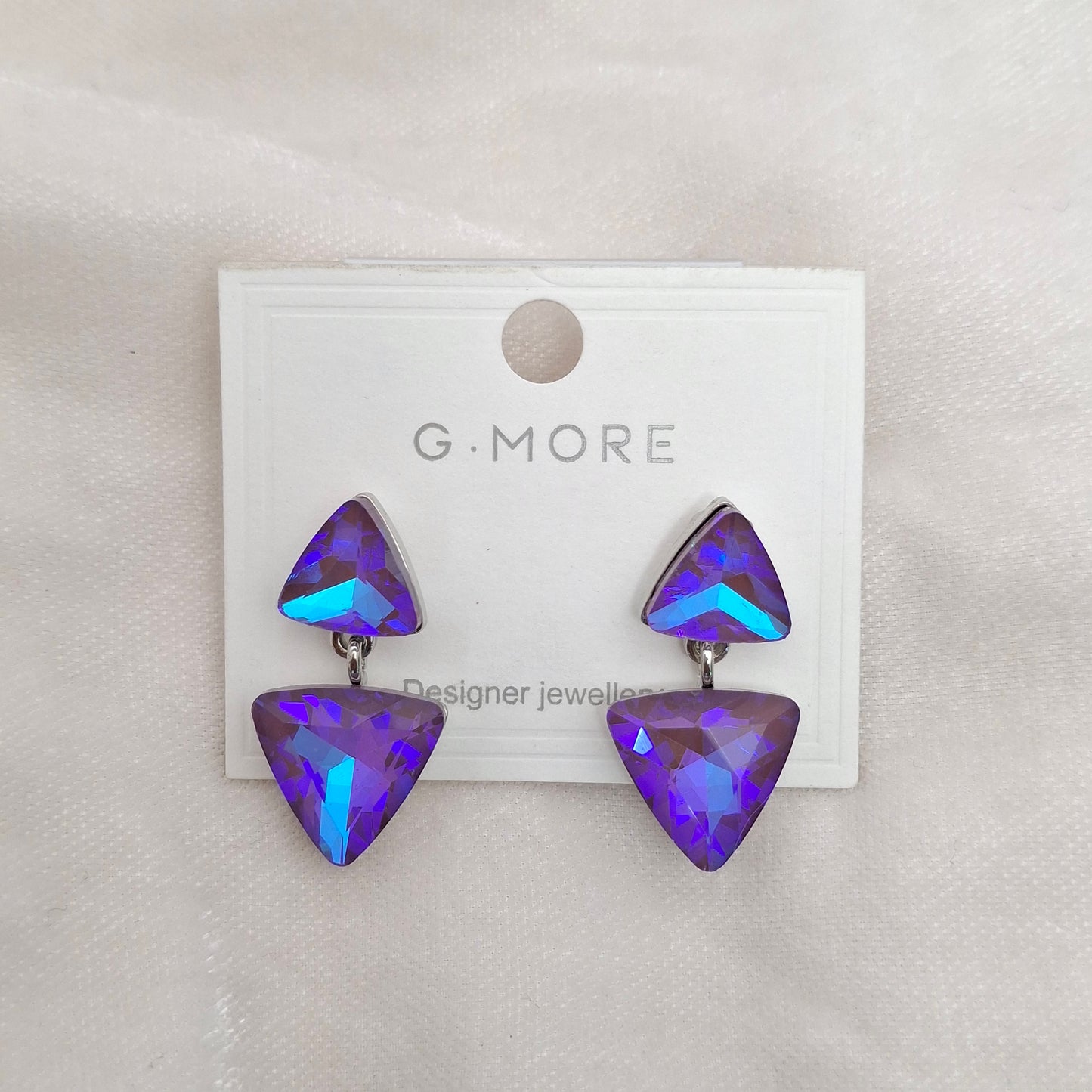 (Pack of 4) Crystal Drop Earrings