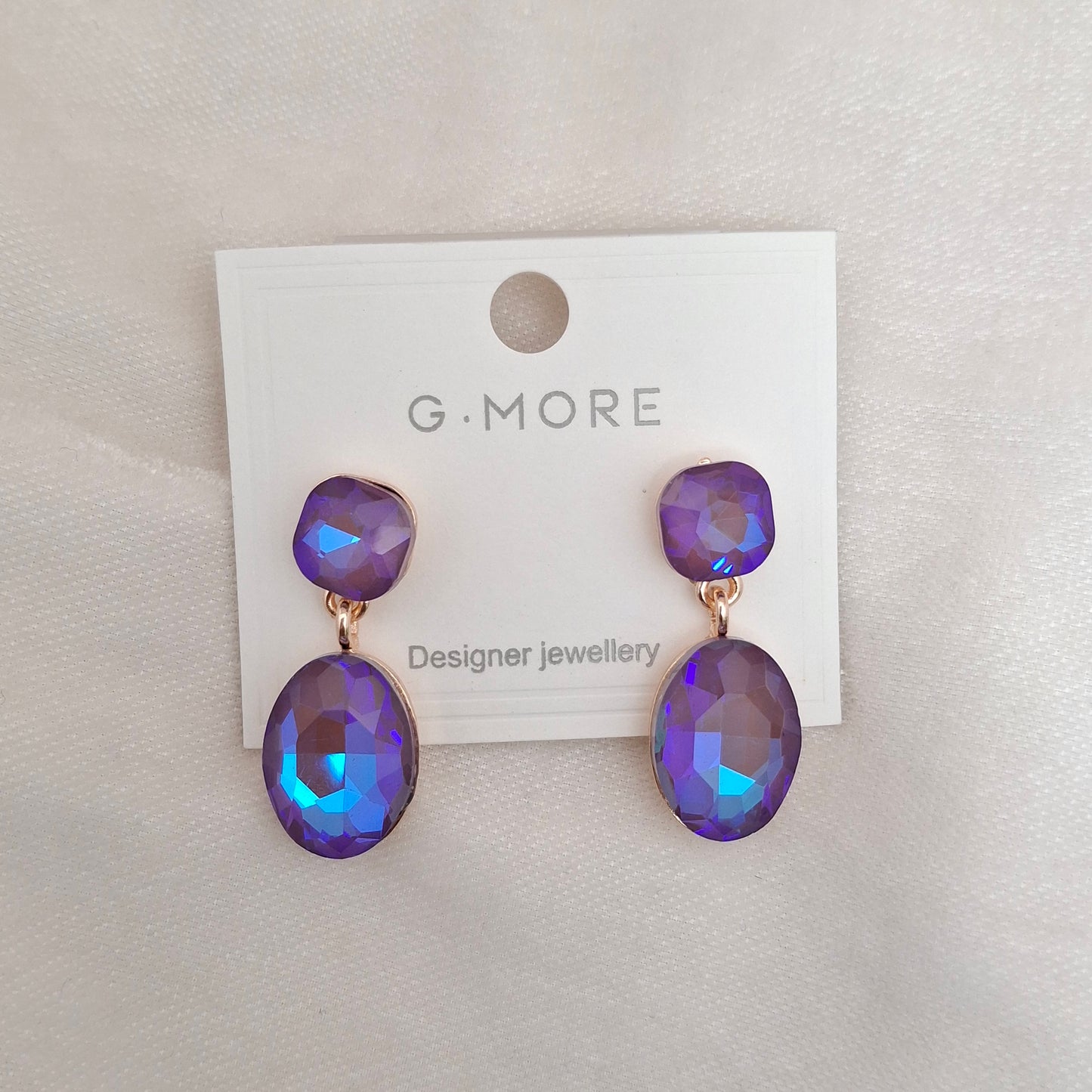 (Pack of 5) Crystal Drop Earrings
