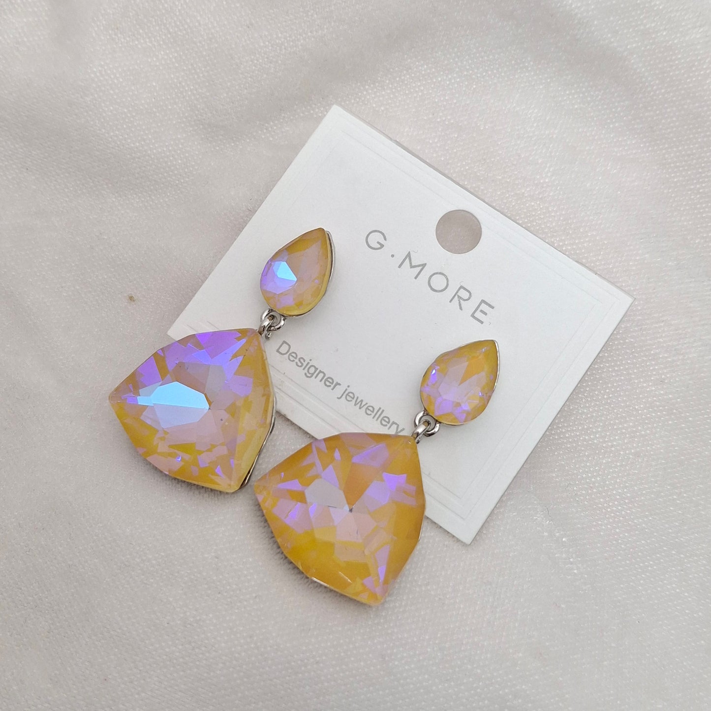(Pack of 3) Crystal Drop Earrings