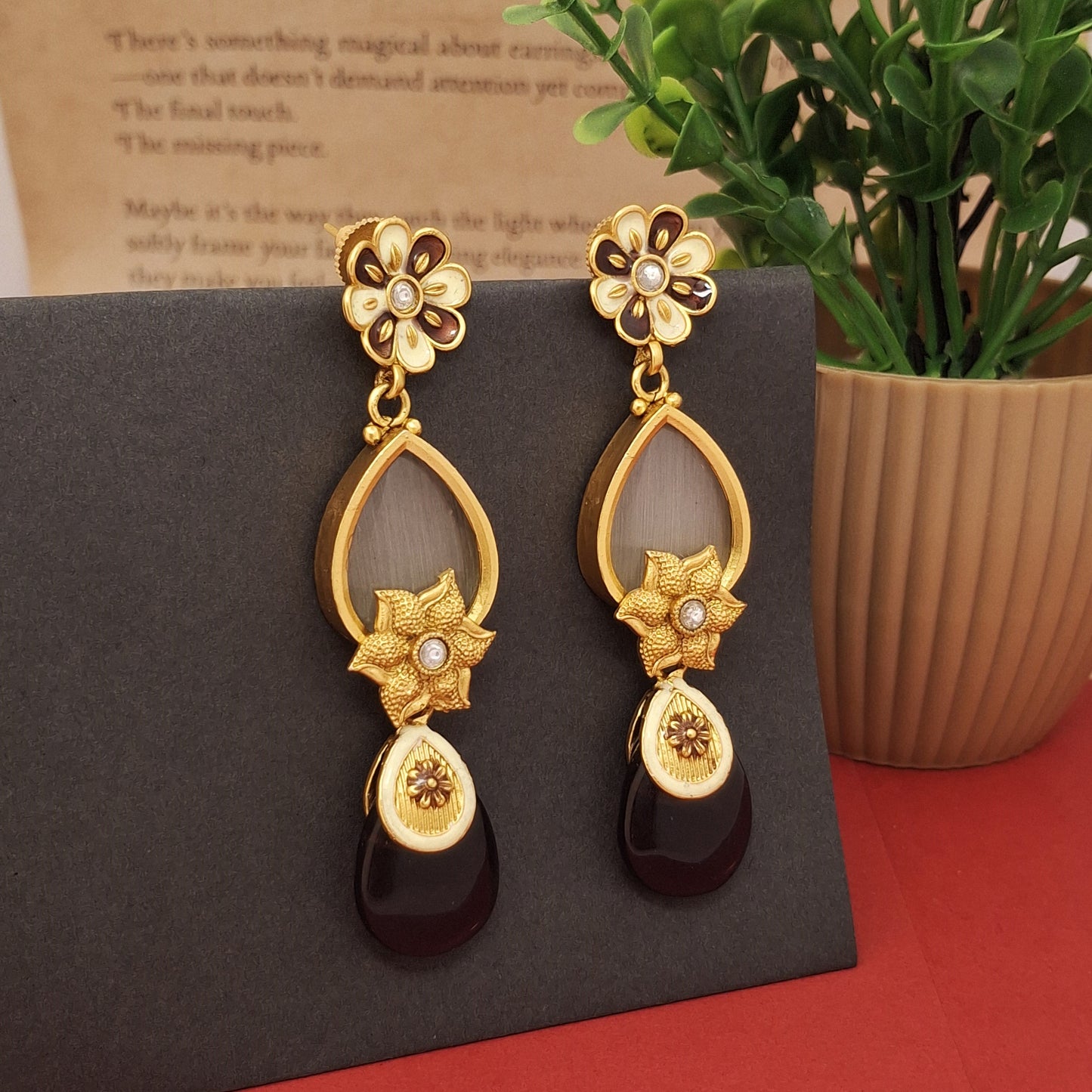 Blossom Drop Earrings - Kaanke