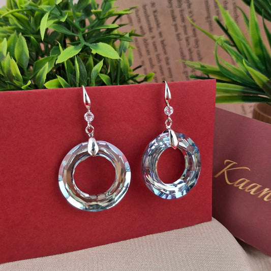 Crystal Hoop Earrings - Kaanke