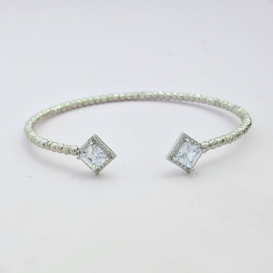 Diamond Prism Open Kada Bracelet - Kaanke
