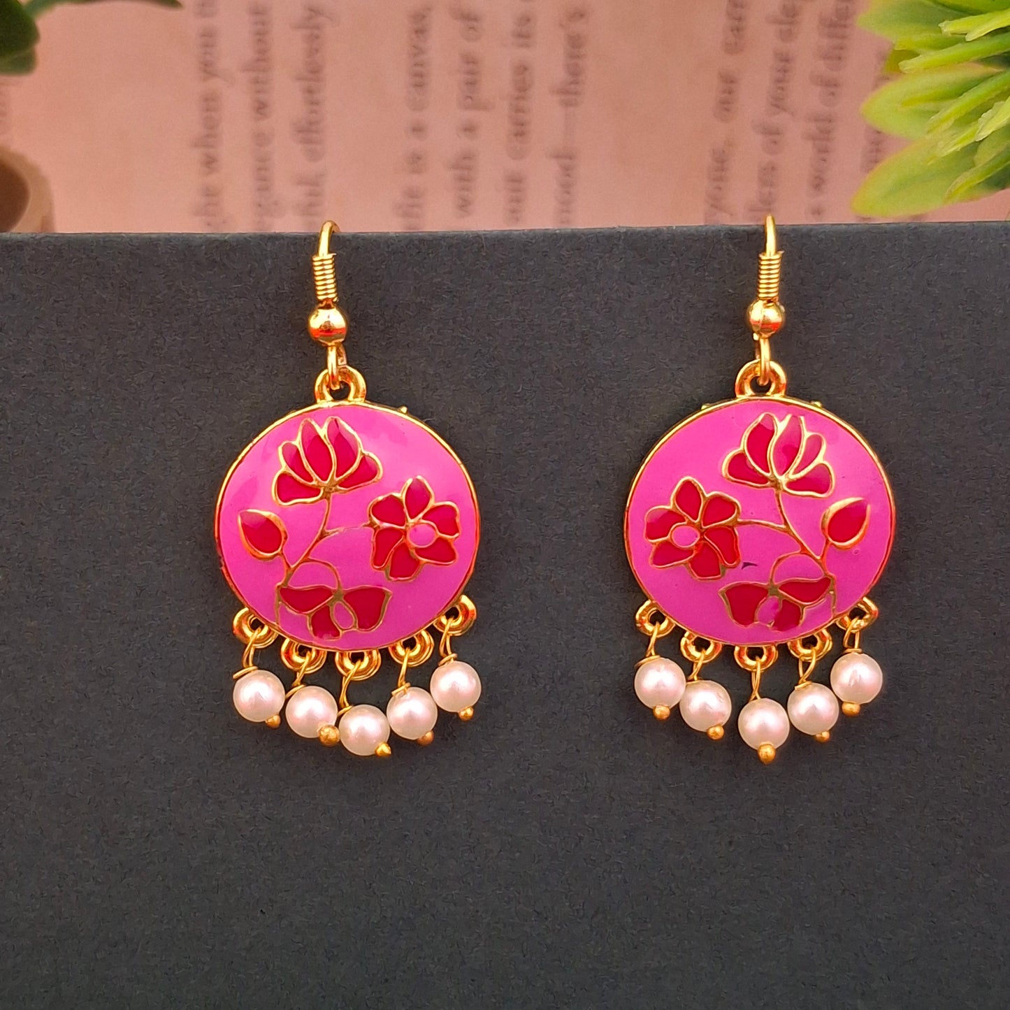 Floral Grace Danglers - Kaanke