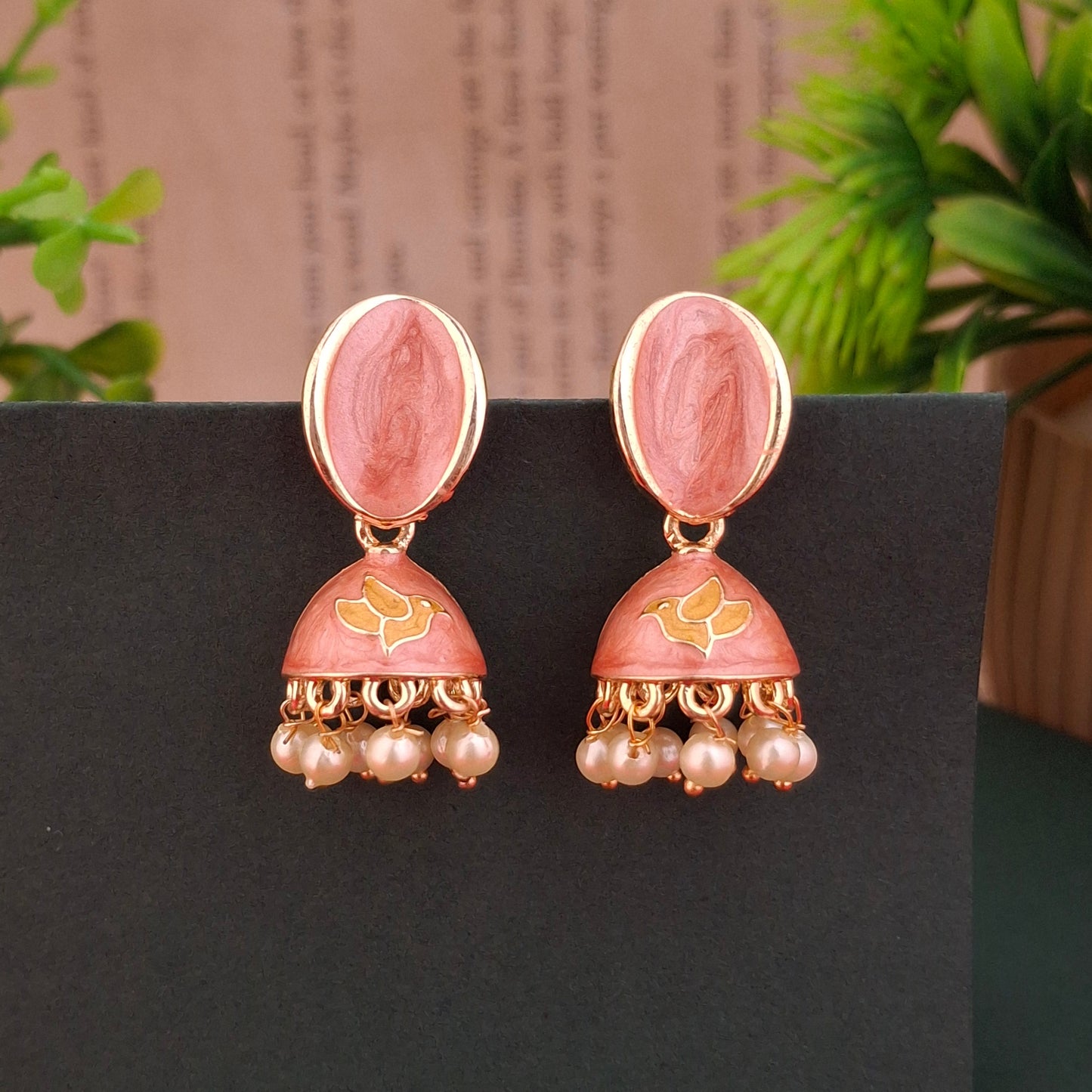 Graceful Charm Jhumka Earrings - Kaanke