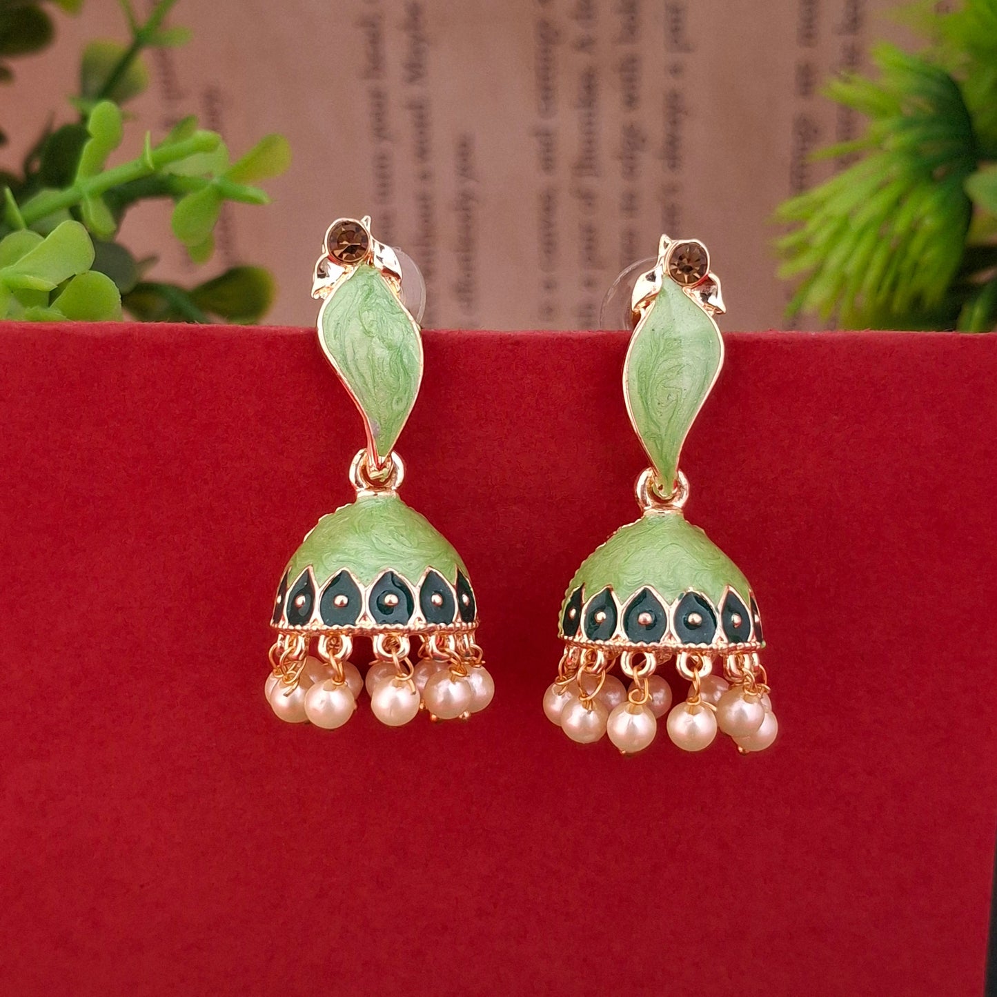 Heritage Bloom Jhumka Earrings - Kaanke