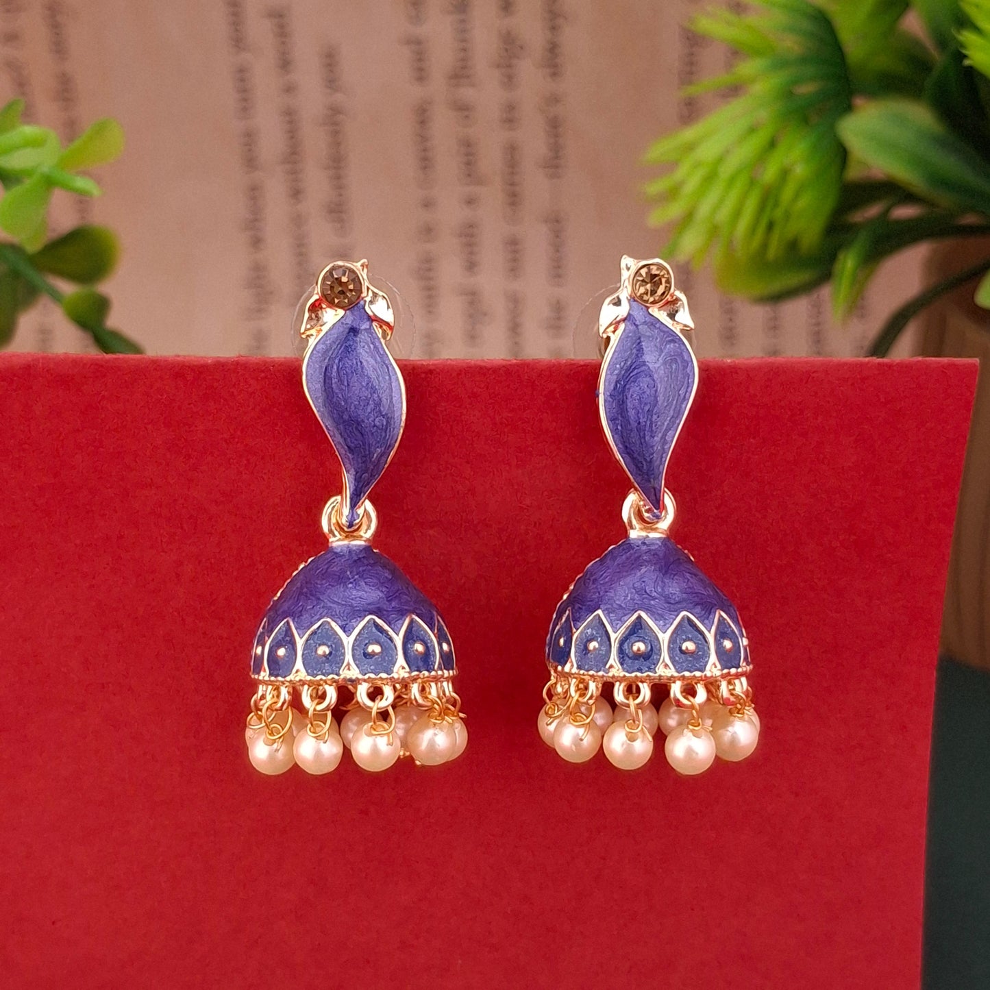Heritage Bloom Jhumka Earrings - Kaanke