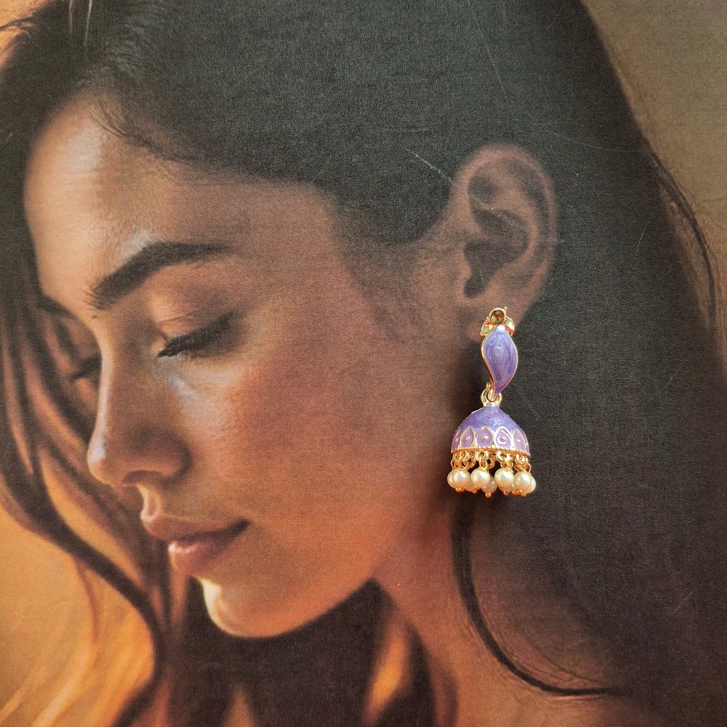 Heritage Bloom Jhumka Earrings - Kaanke